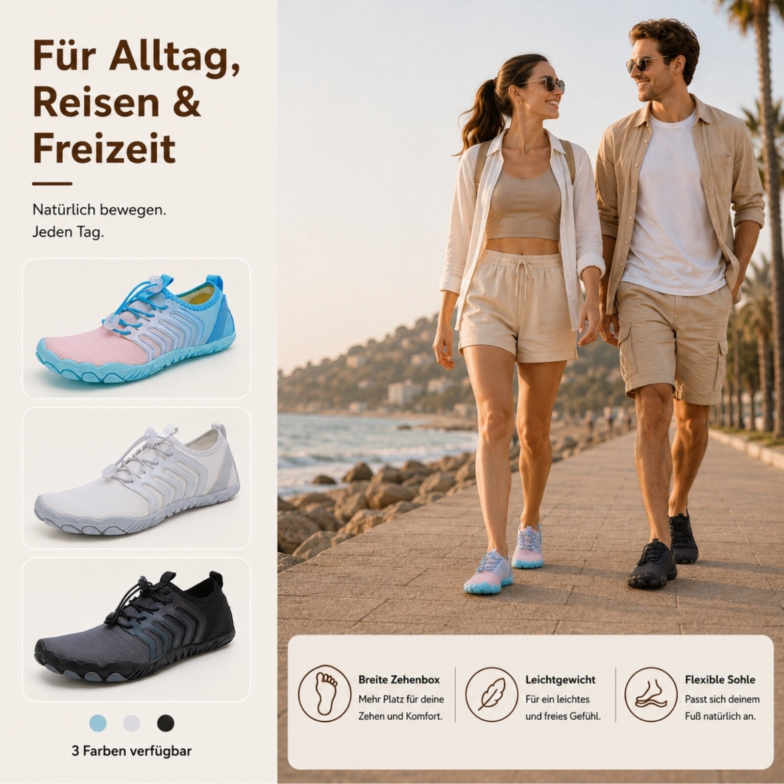 DOTALES Barfußschuh »Flexstep Barfußschuhe Damen & Herren Barfußschuhe«  Minimalschuhe