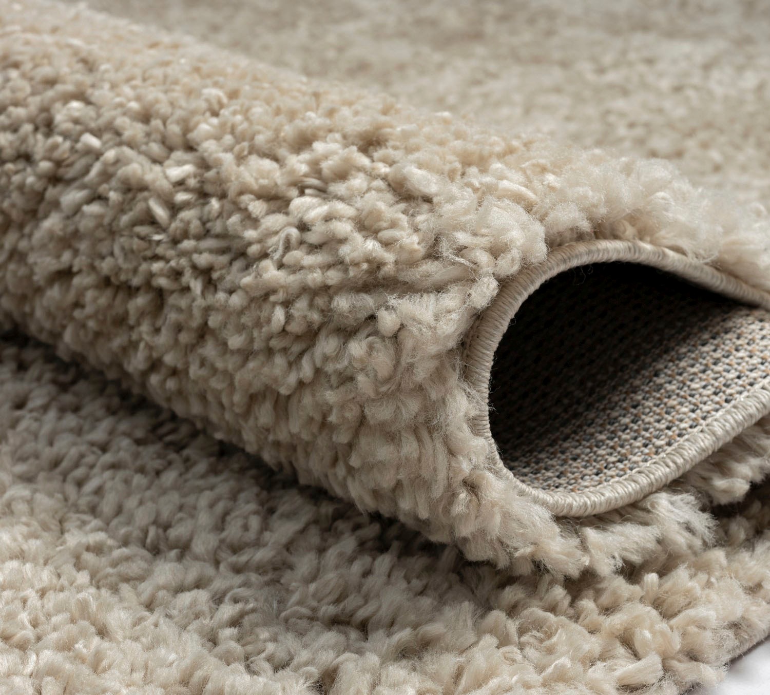 Myflair Möbel & Accessoires Hochflor-Bettumrandung »My Shaggy«, (3 tlg.), Shaggy, Uni-Farben, leicht glänzend, extra flauschig, Läufer-Set