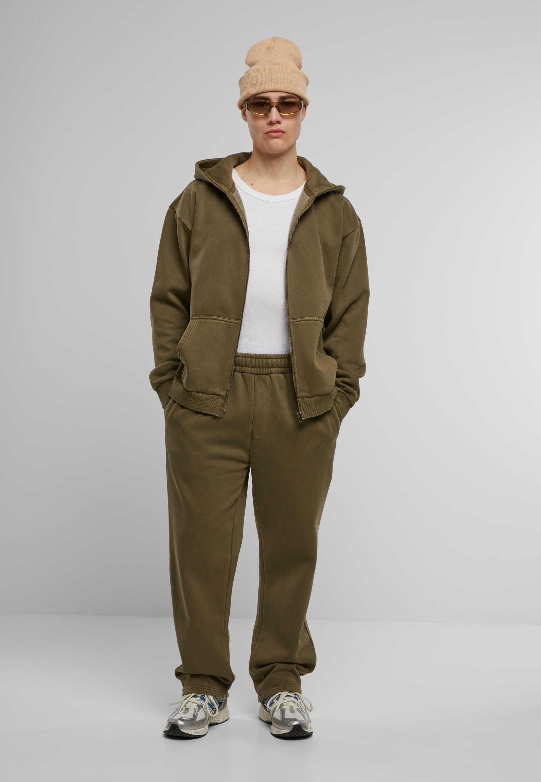 URBAN CLASSICS Sweatjacke »Urban Classics Vintage Heavy Zip Hoodie«