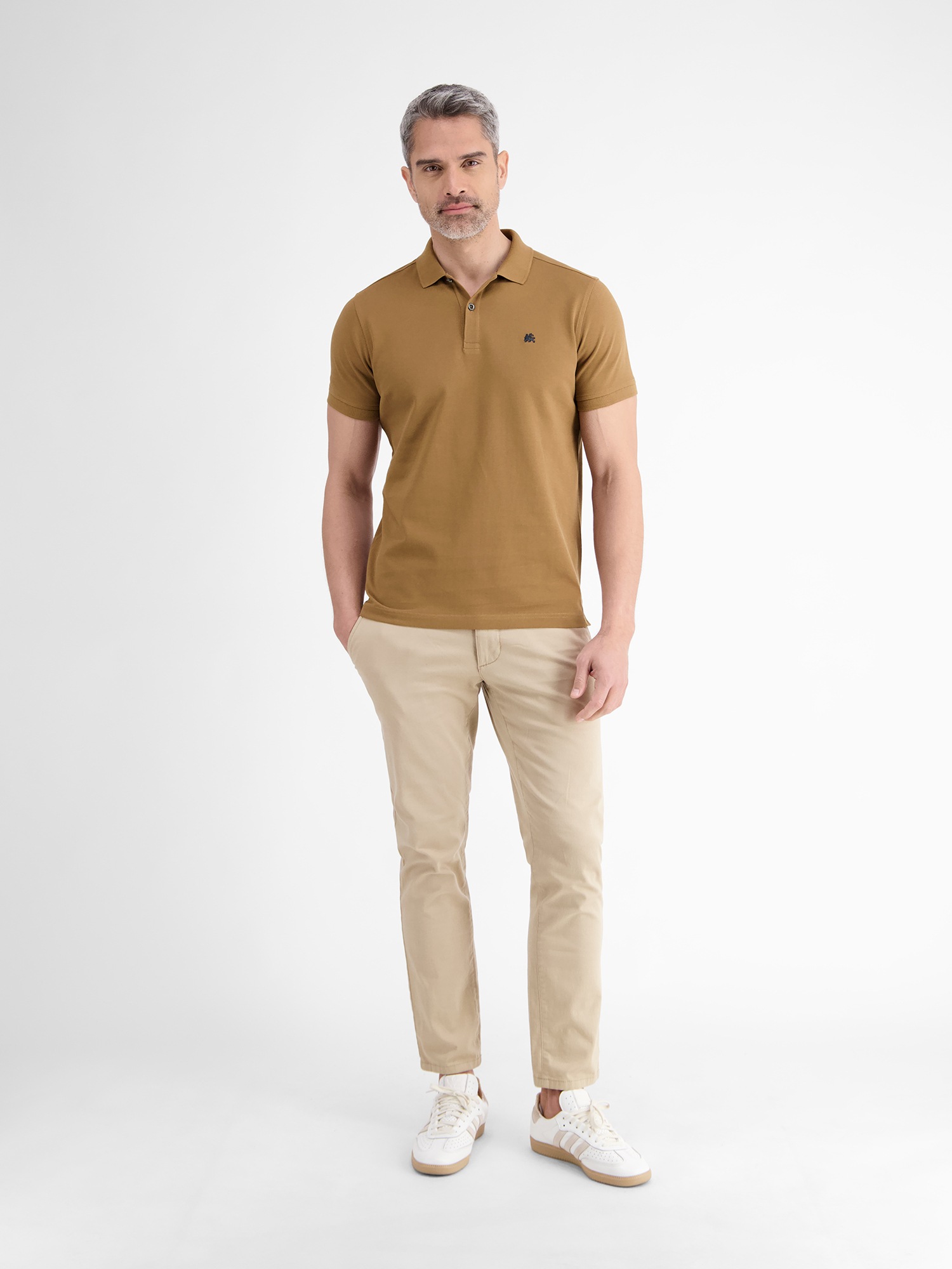 LERROS Poloshirt »LERROS Basic Poloshirt für Herren, unifarben«
