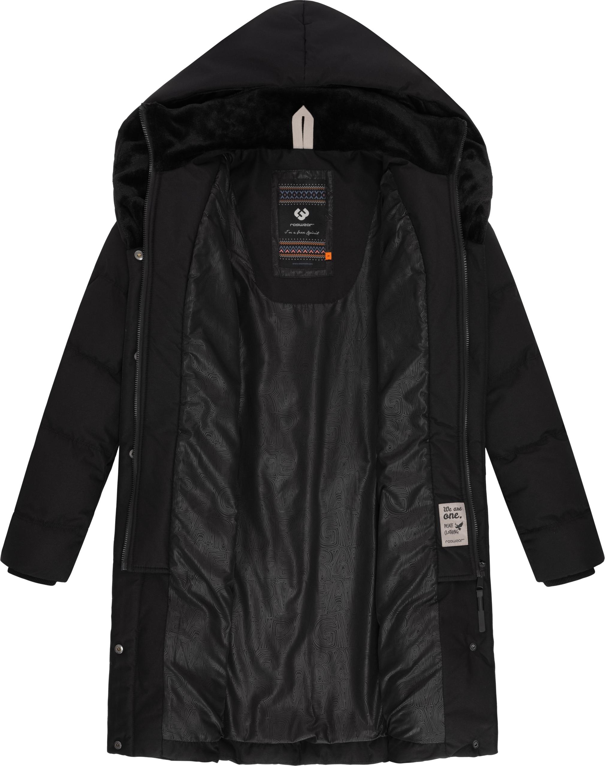Ragwear Natalka Cosy Quilted Coat Black Size S 3