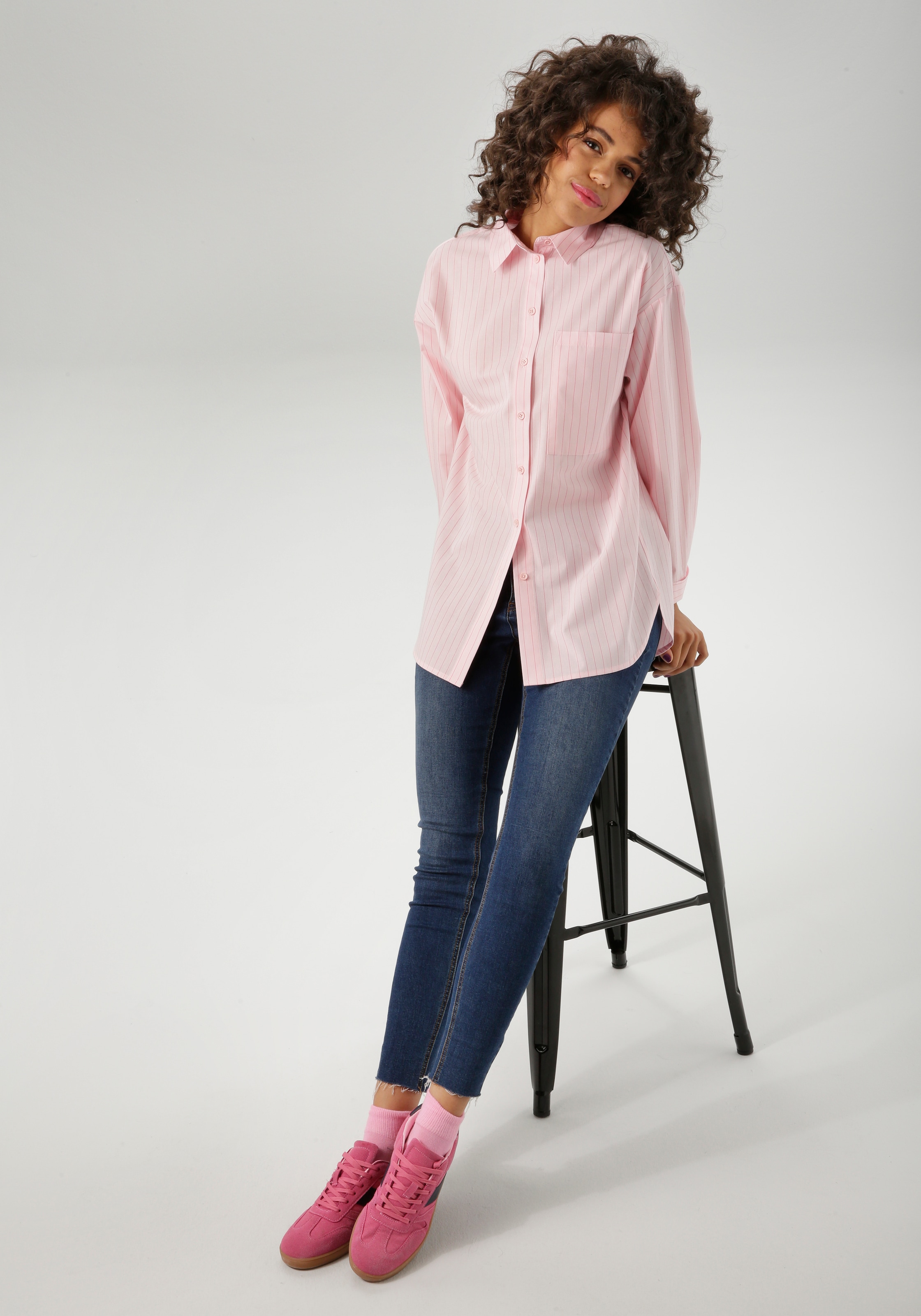 Aniston CASUAL Hemdbluse, im Streifen-Dessin - NEUE KOLLEKTION