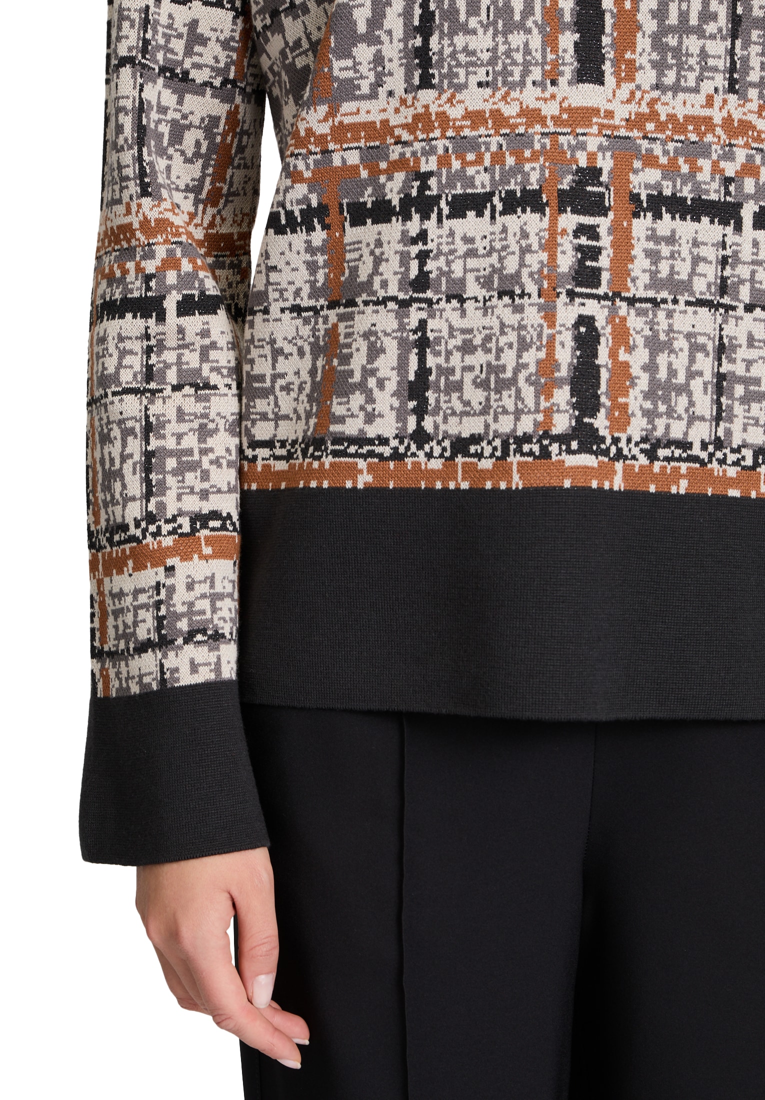 Betty Barclay Strickpullover »Betty Barclay Damen Strickpullover mit Jacquard«, (1 tlg.), Hotfix