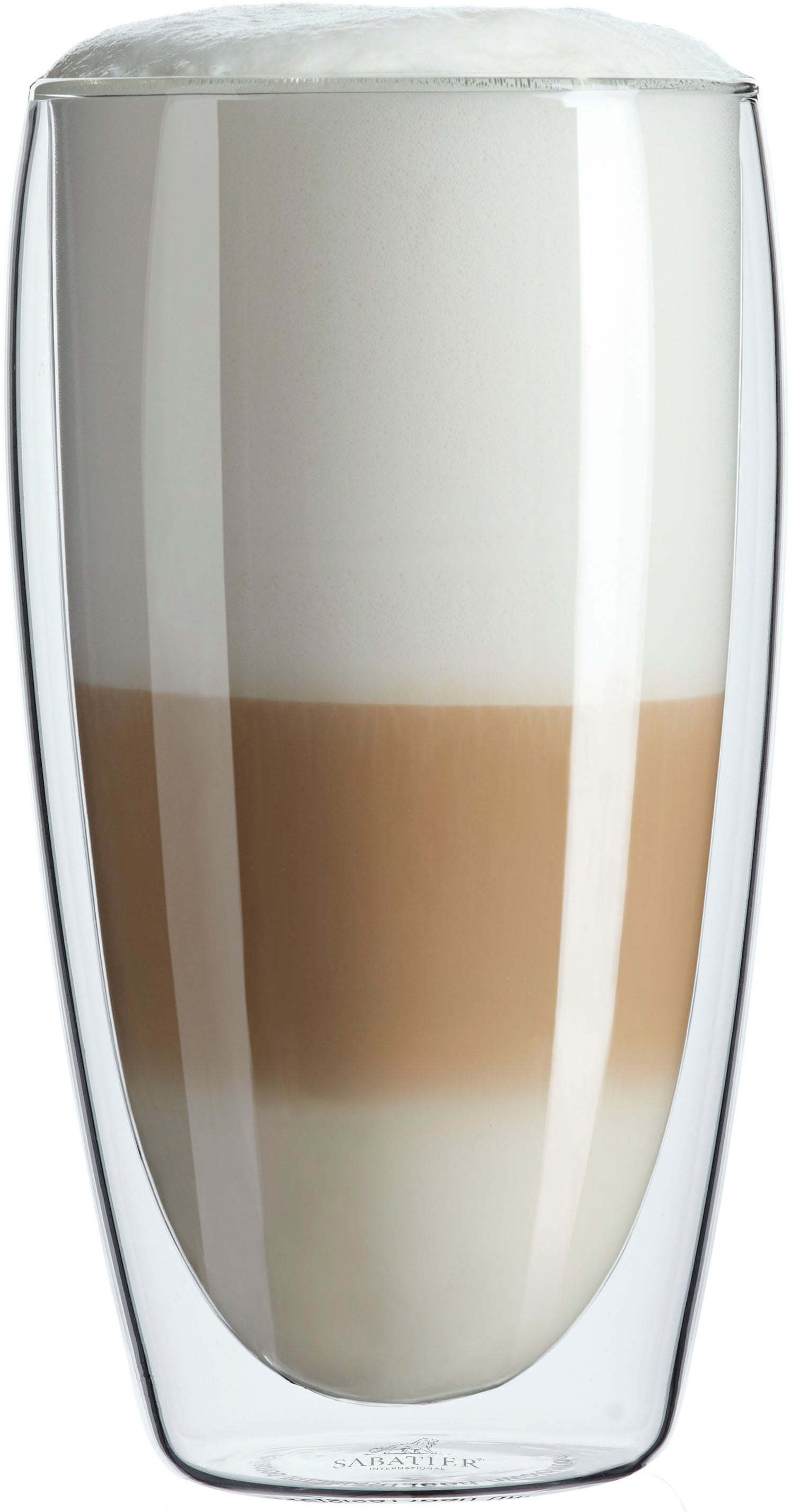 | International 2 2 Kaffee-Glas), BAUR mundgeblasen, 2-teilig ml, Latte-Macchiato-Glas, x 350 SABATIER (Set, tlg.,