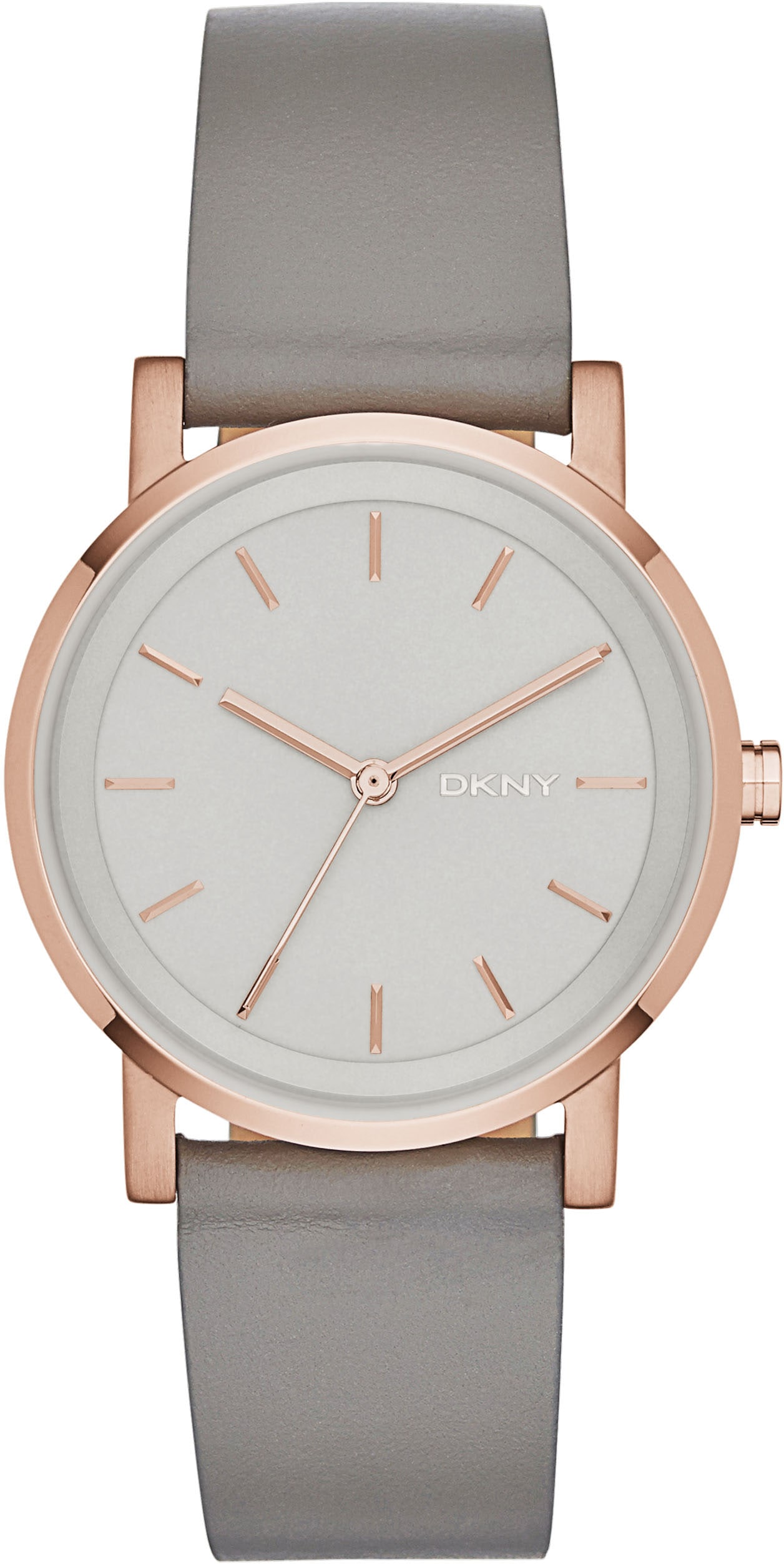 DKNY Quarzuhr »NY2341, SOHO«, Armbanduhr, Damenuhr, Lederband