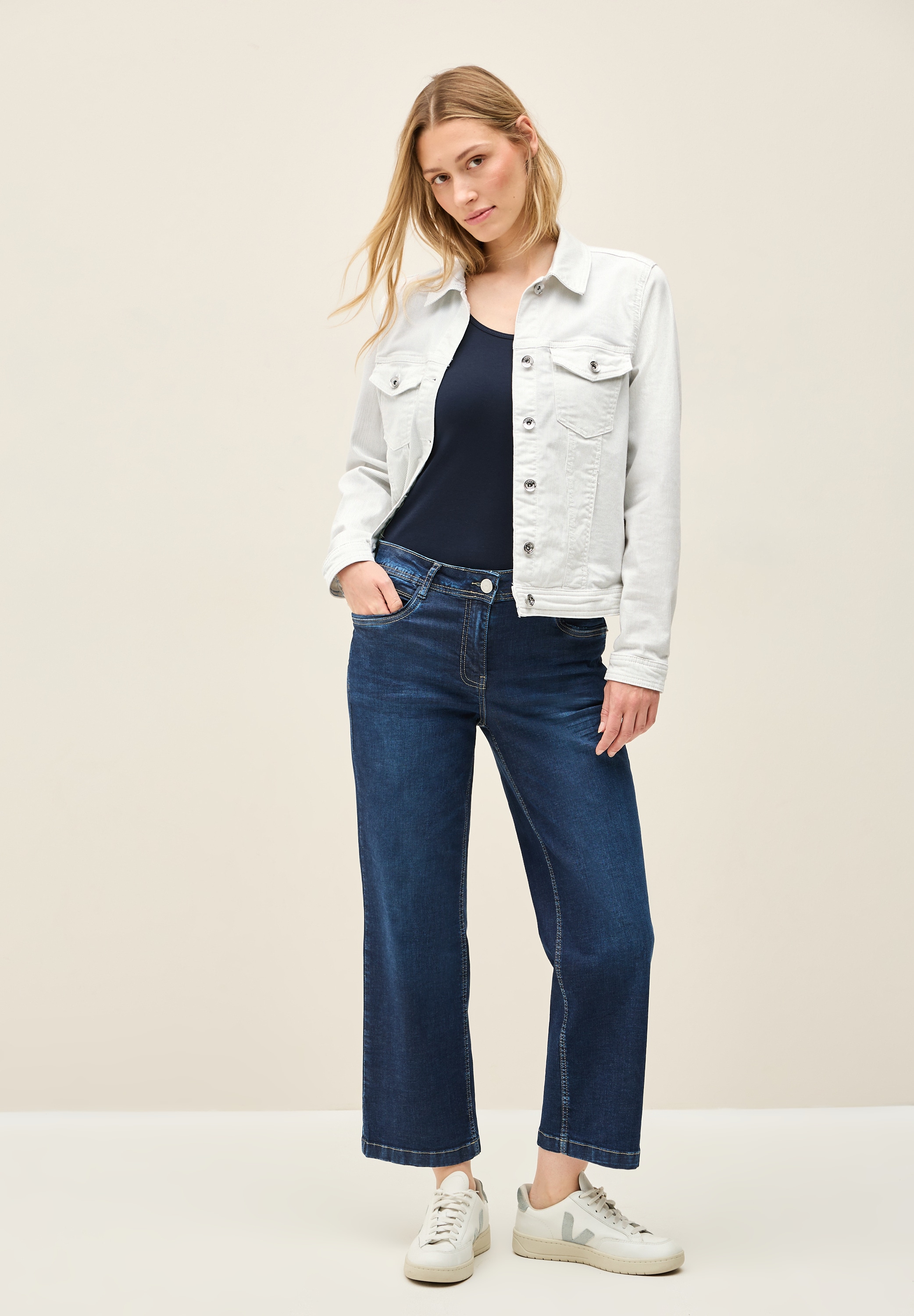 Cecil Jeansjacke, ohne Kapuze, aus Baumwolle mit Stretchanteil