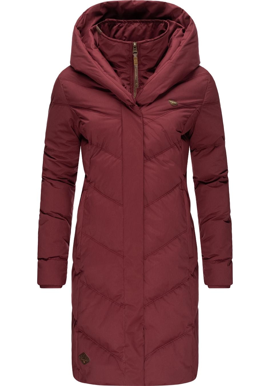 Ragwear Winterjacke "Natalka II Intl.", mit Kapuze, stylischer, gesteppter Winterparka mit großer Kapuze