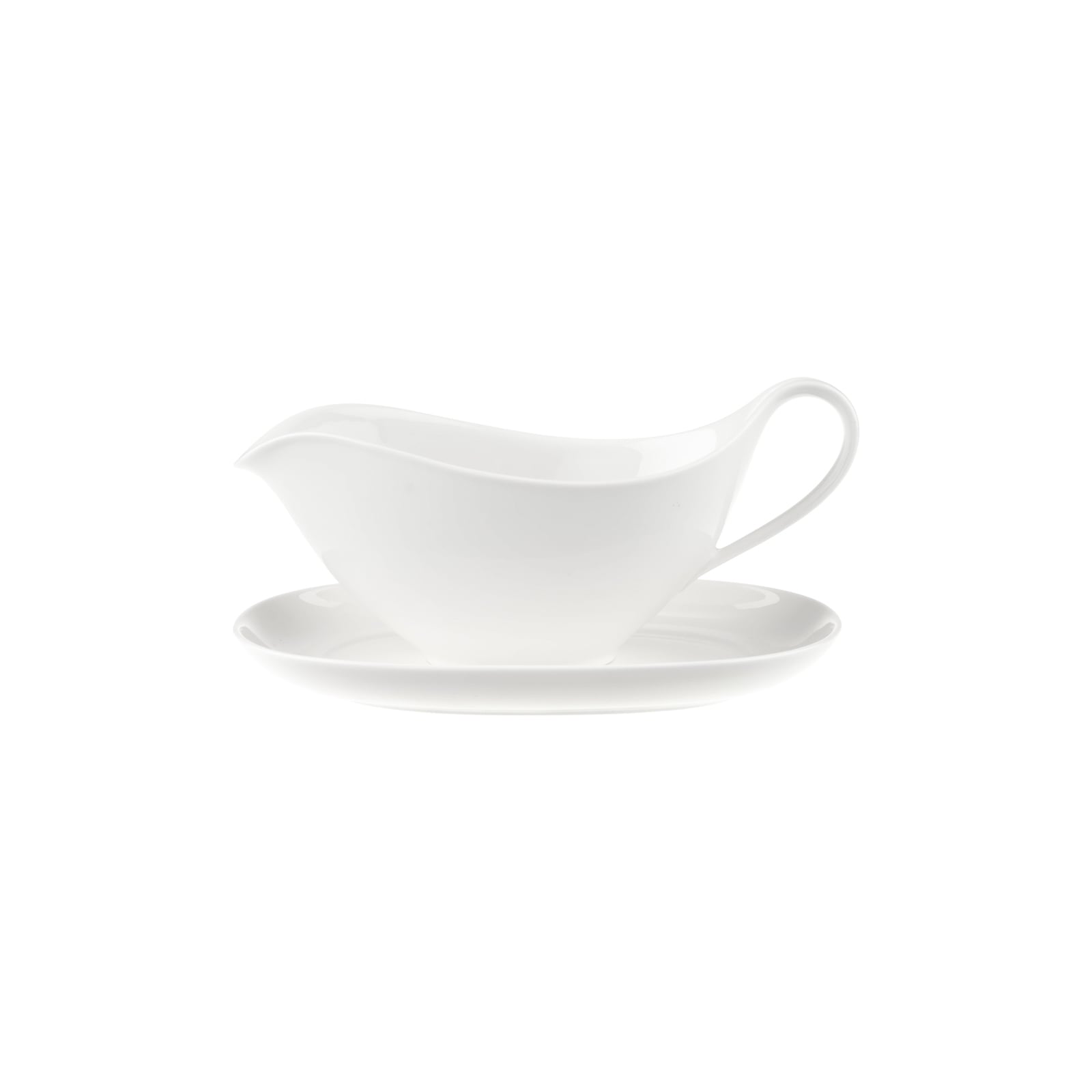 Villeroy & Boch Sauciere "Sauciere mit Untertasse Anmut weiß" 2 Spülmaschinenfest, Mikrowellensicher