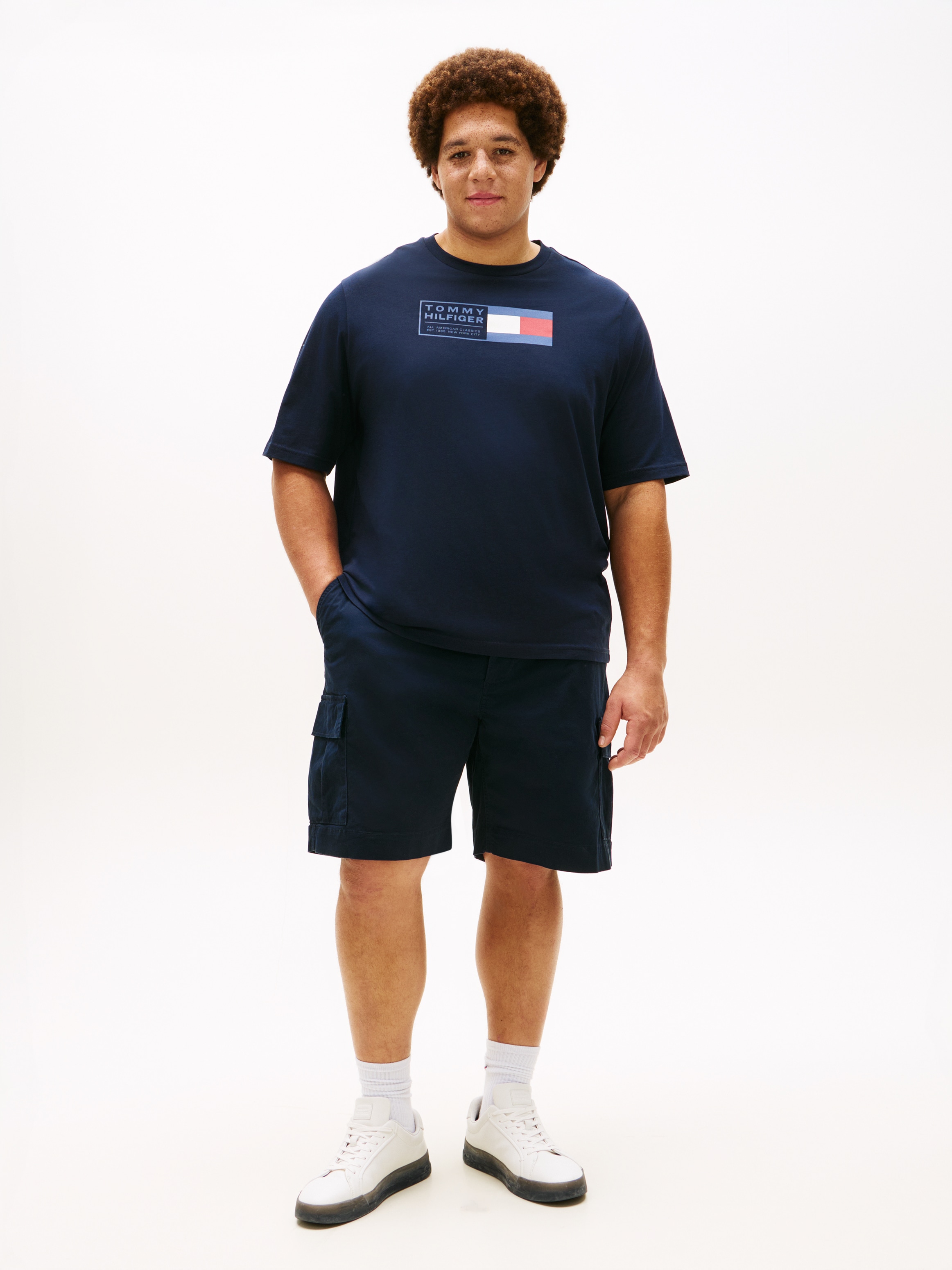 Tommy Hilfiger Big & Tall T-Shirt »BRAND LOVE TEXT« Regular fit für große Größen