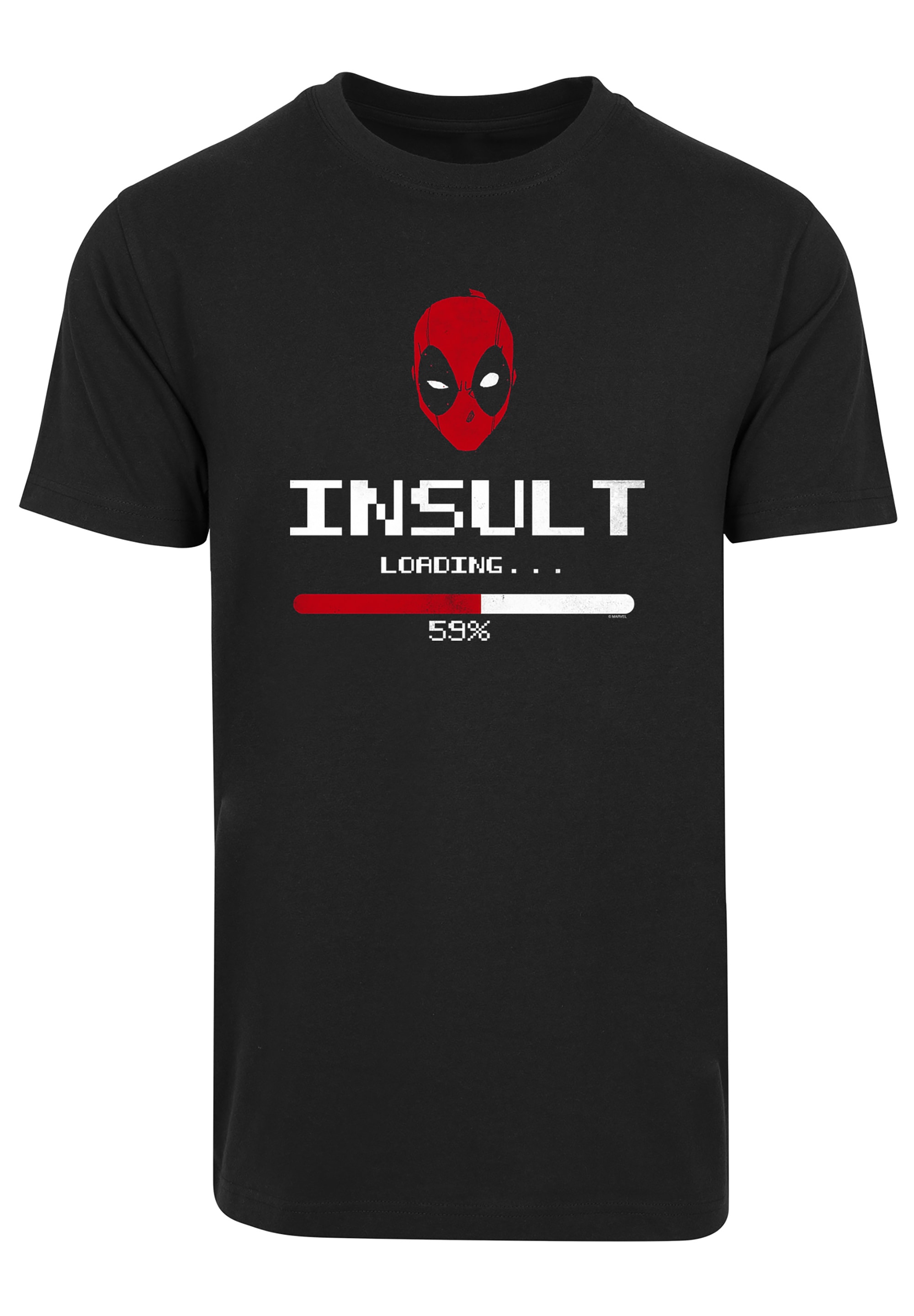 F4NT4STIC T-Shirt »Marvel Deadpool Insult Loading«, Print