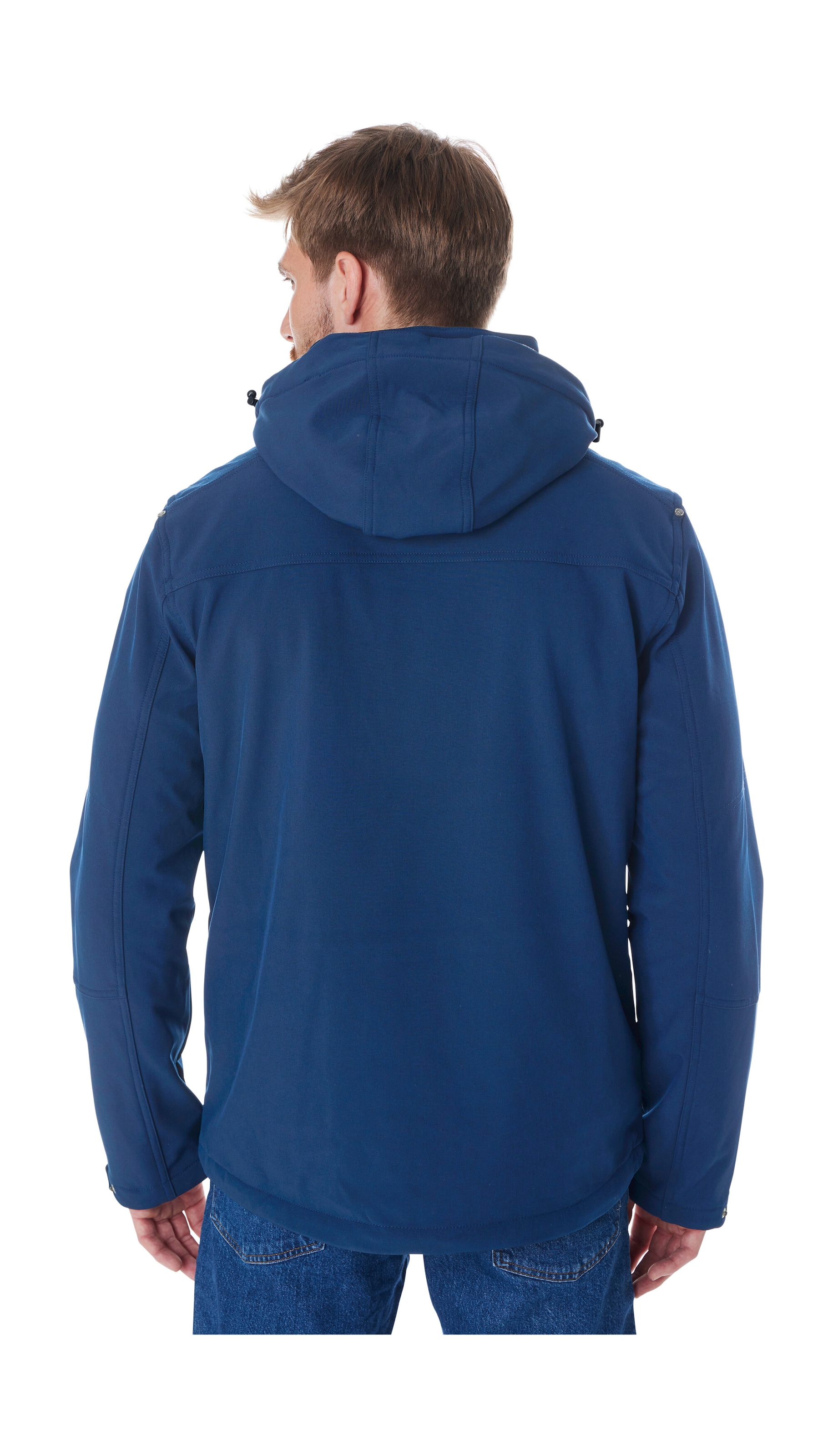 Killtec Softshelljacke »Herren Softshelljacke« Wasserabweisende Softshelljacke mit Fleece, abnehmbarer Kapuze