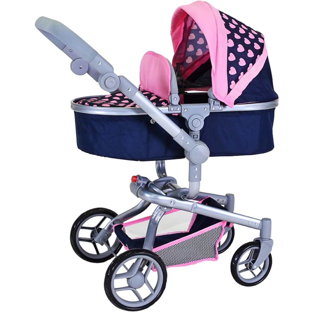 Knorrtoys® Kombi-Puppenwagen »Boonk - Pink Hearts«