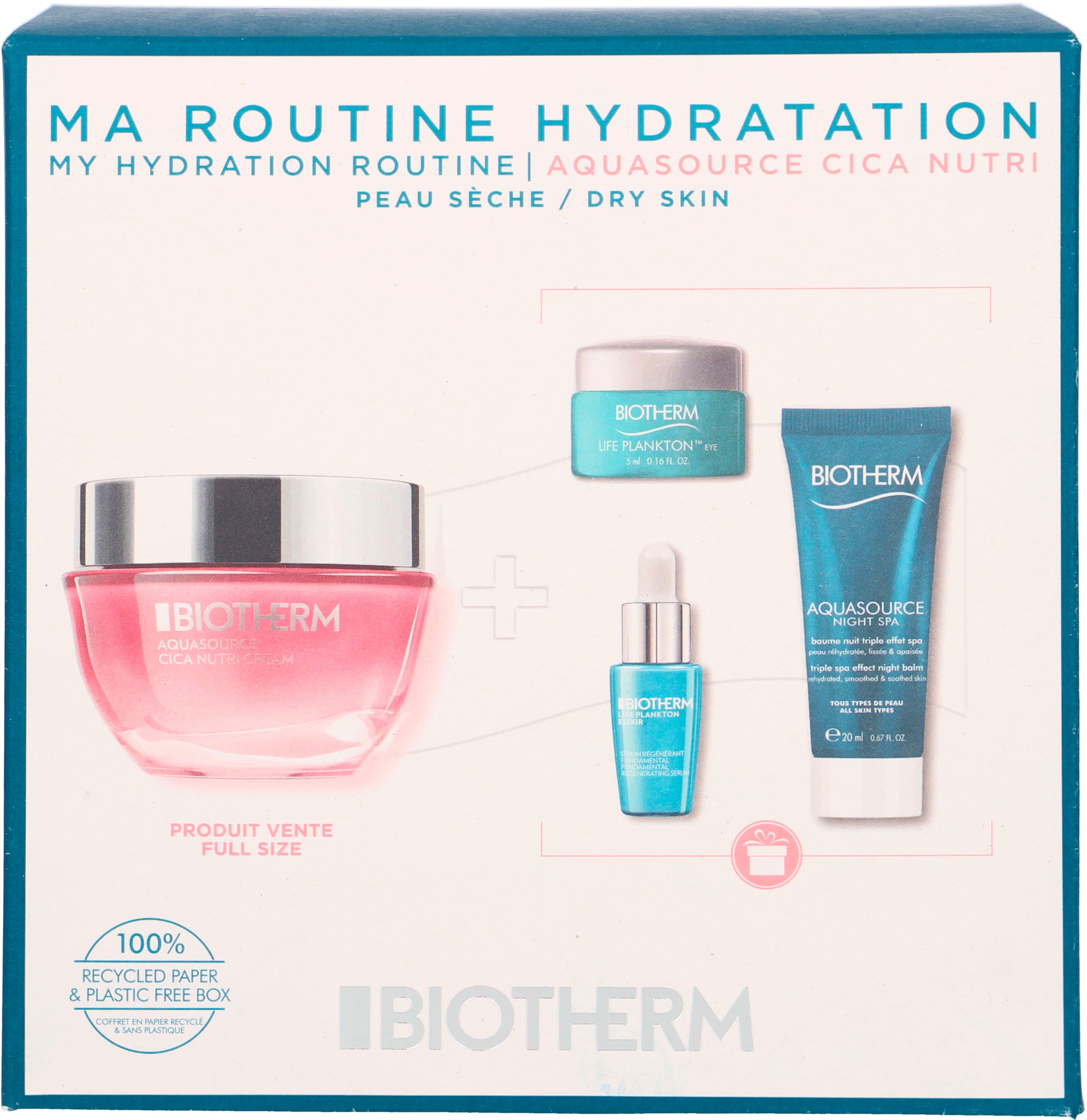 BAUR tlg.) »Aquasource BIOTHERM | Set«, Cream (4 Nutri Gesichtspflege-Set Cica Value