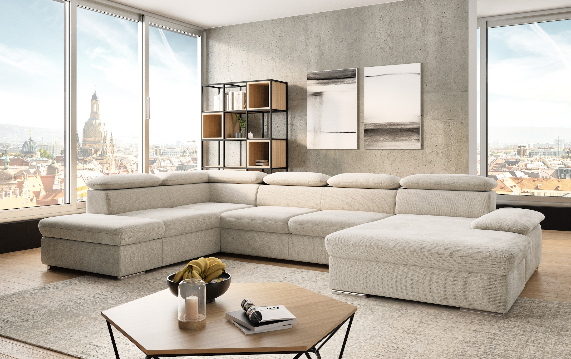sit&more Sit&more sofa »Valantine U-Form« ir Ko...