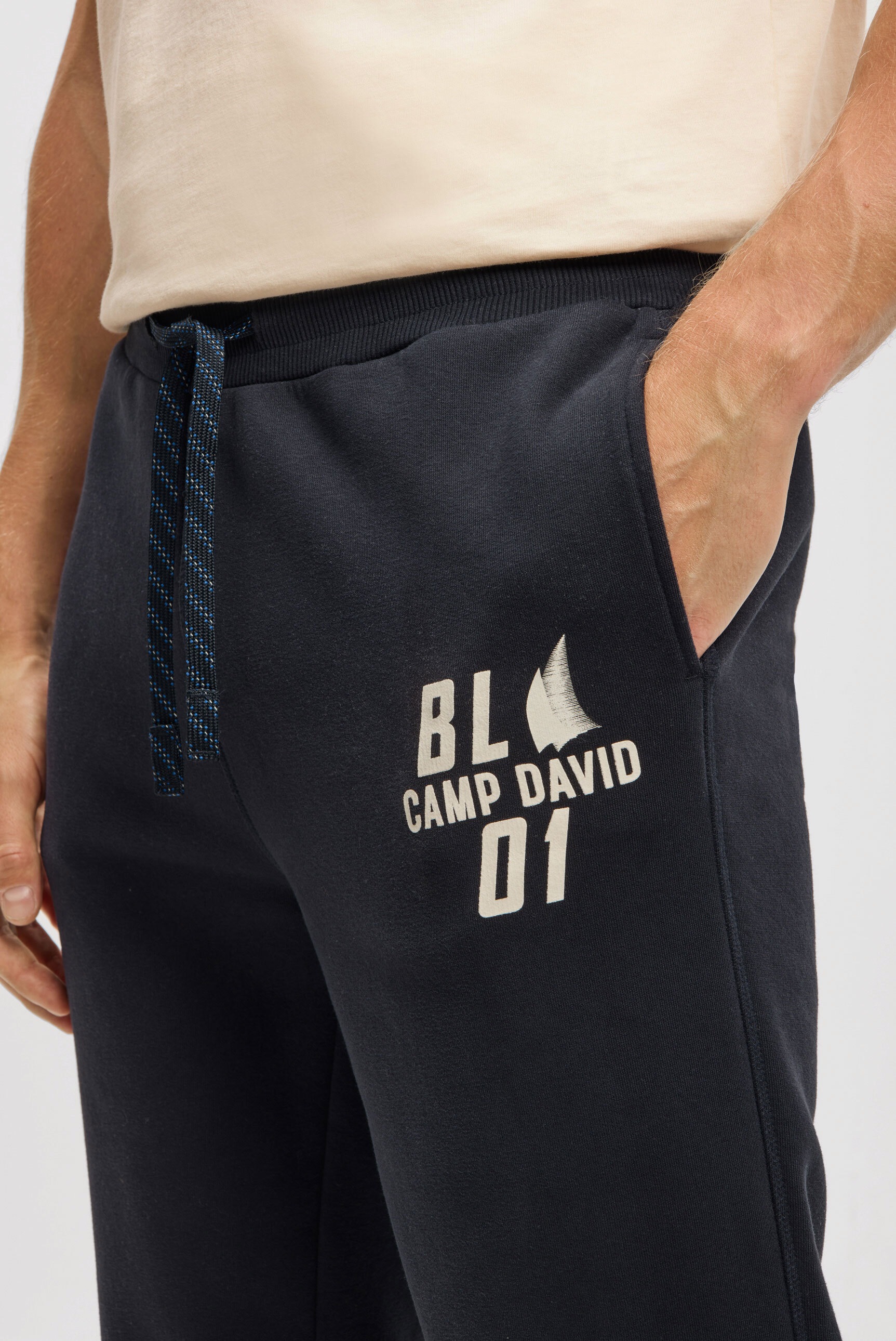 CAMP DAVID Sporthose  mit Elastikbund und Kordel