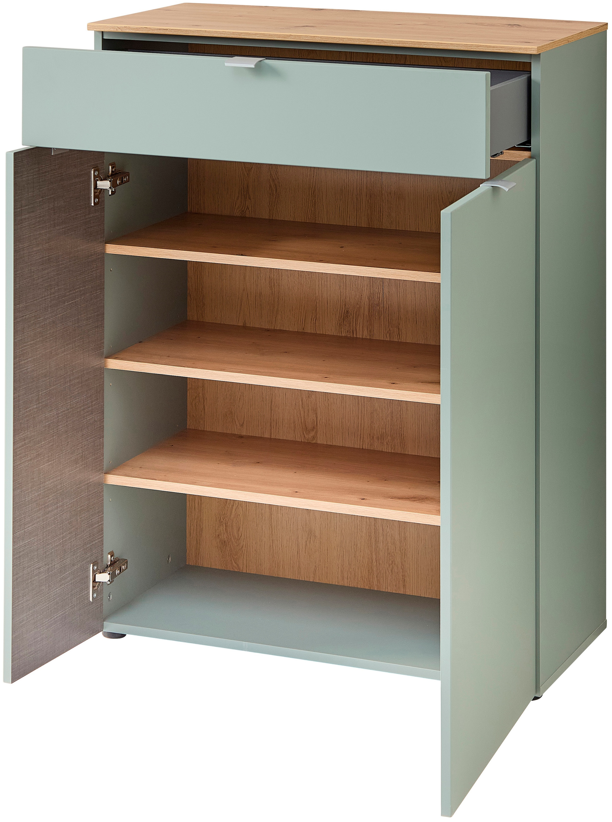 Innostyle Schuhschrank »Bari Schuhschrank mit Schubkasten, BxHxT 78x103x38 cm«, (1 St.), 2 türig, 1 Schübkasten, 4 Fächer, Softclose, ABS Kantenschutz