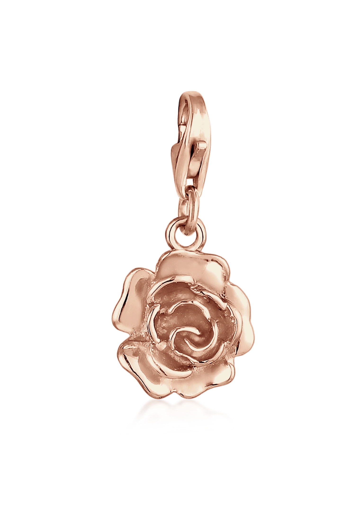Charm-Einhänger »Anhänger Rose Blume Floral Blüte 925 Silber«