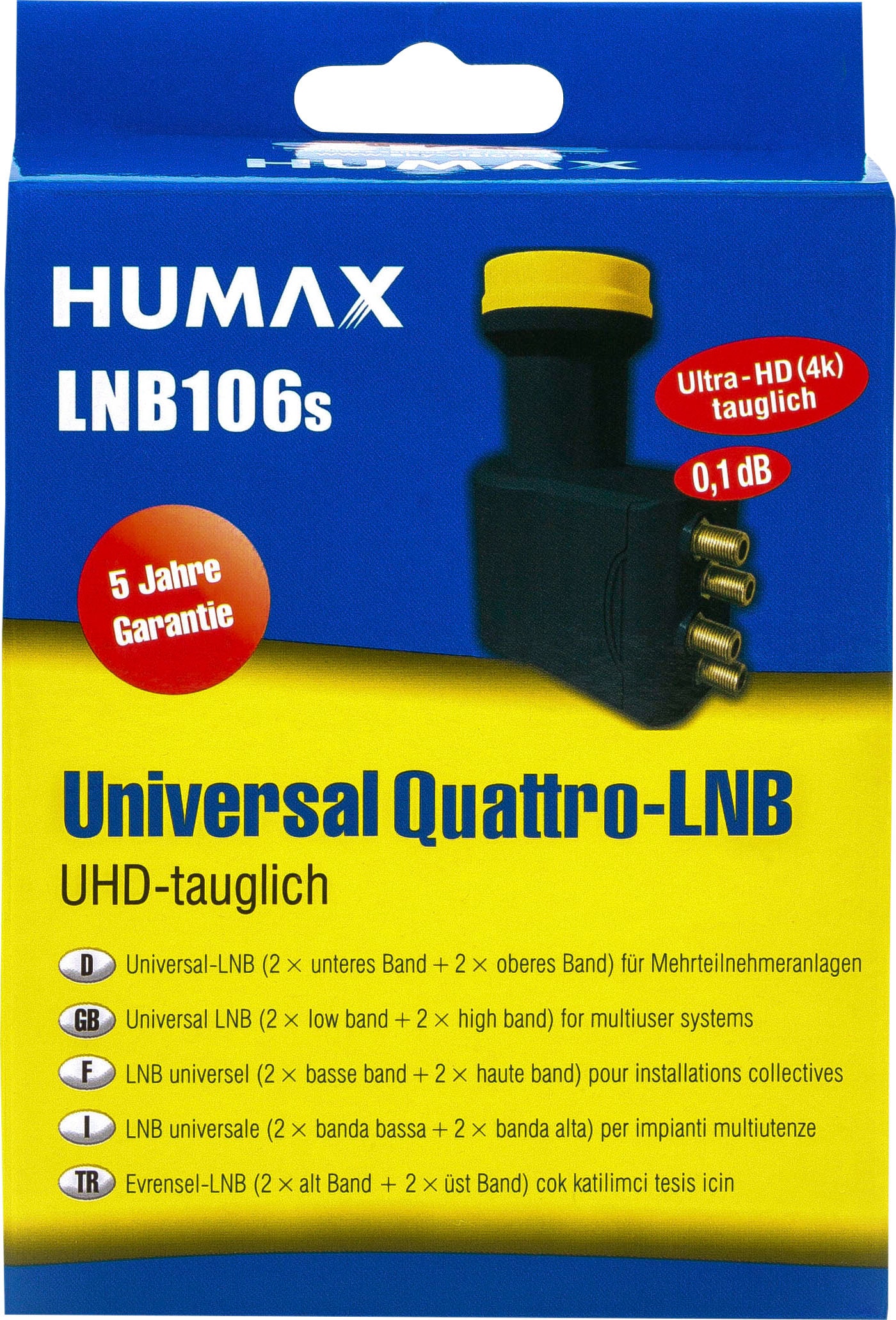 Humax SAT-Antenne »LNB 106s Gold Quattro Universal LNB«