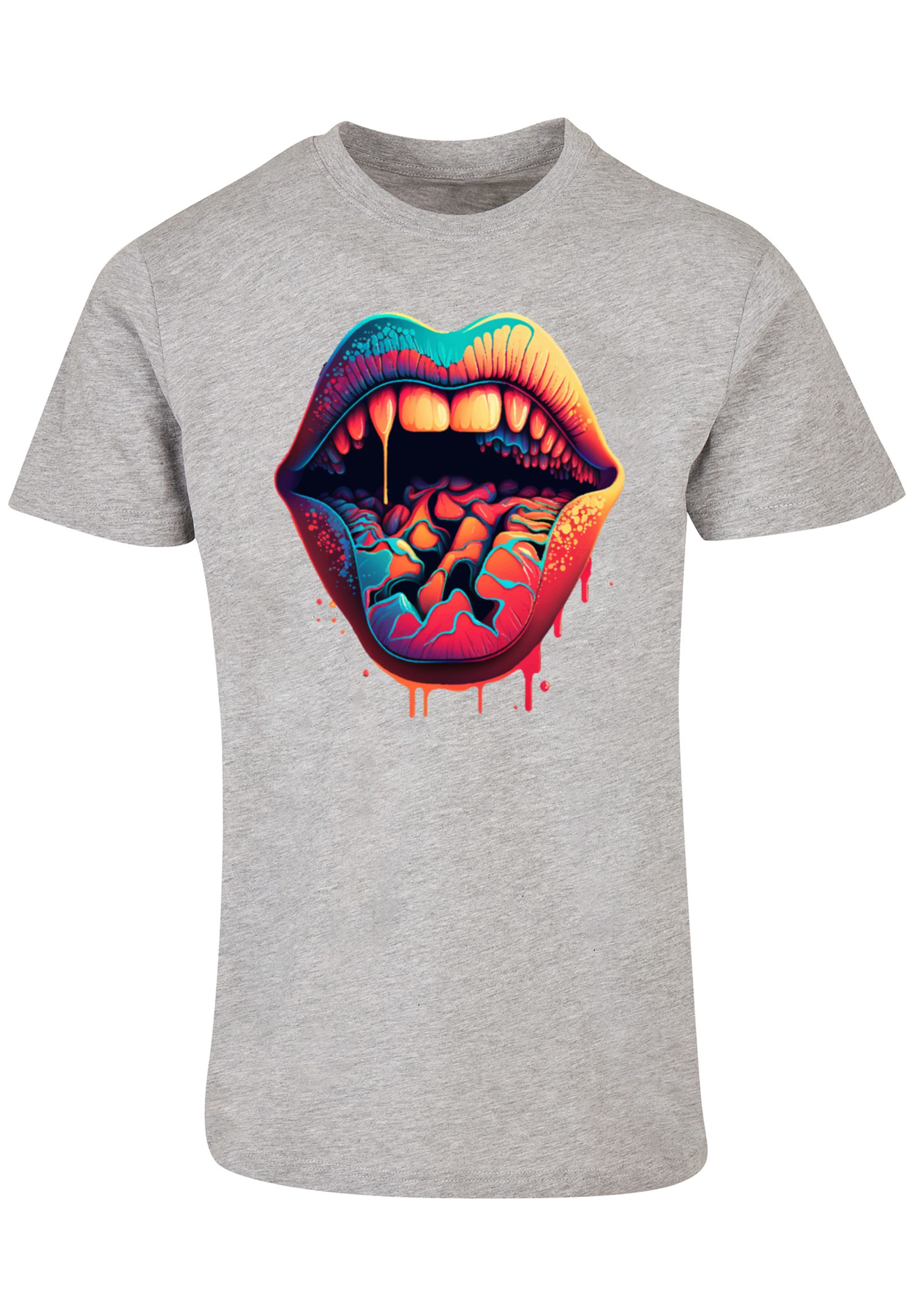 F4NT4STIC T-Shirt »Drooling Lips TEE UNISEX«, Print