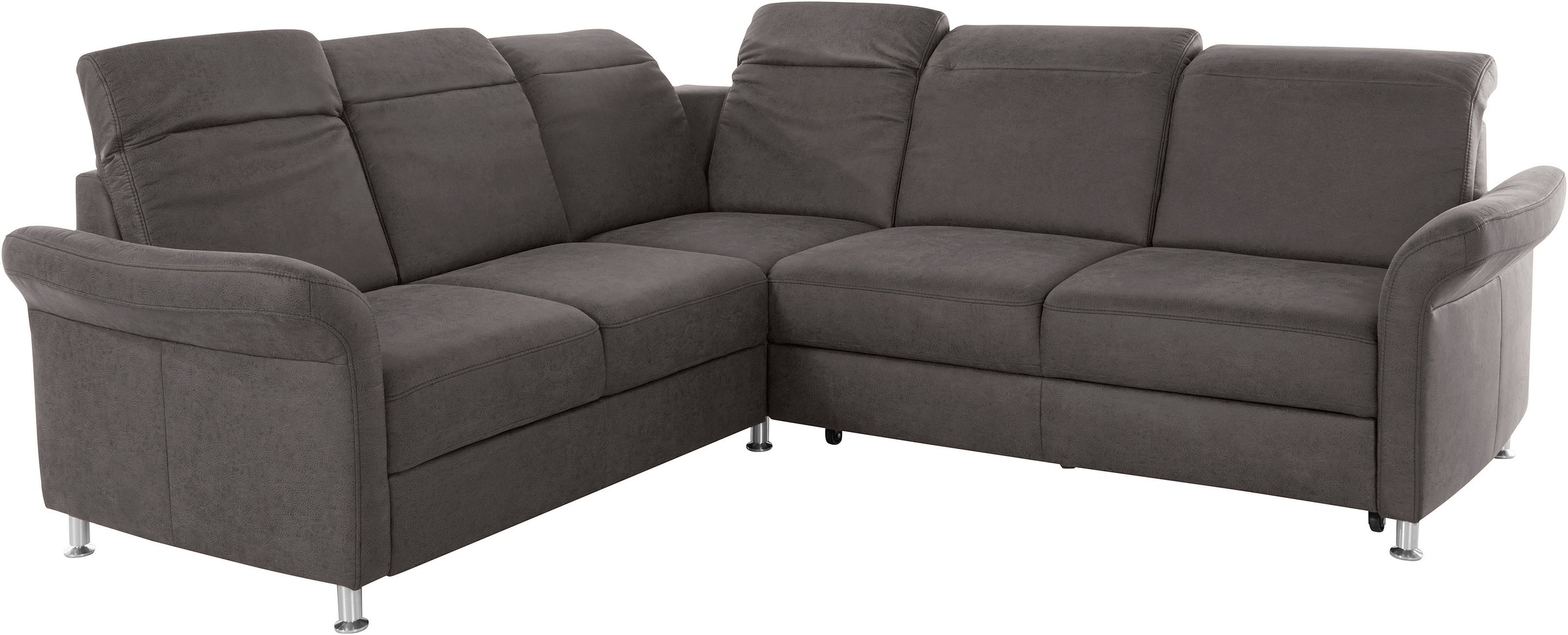 sit&more Ecksofa »Darwin L-Form«, inklusive Federkern, wahlweise mit Kopfteilverstellung, Bettfunktion