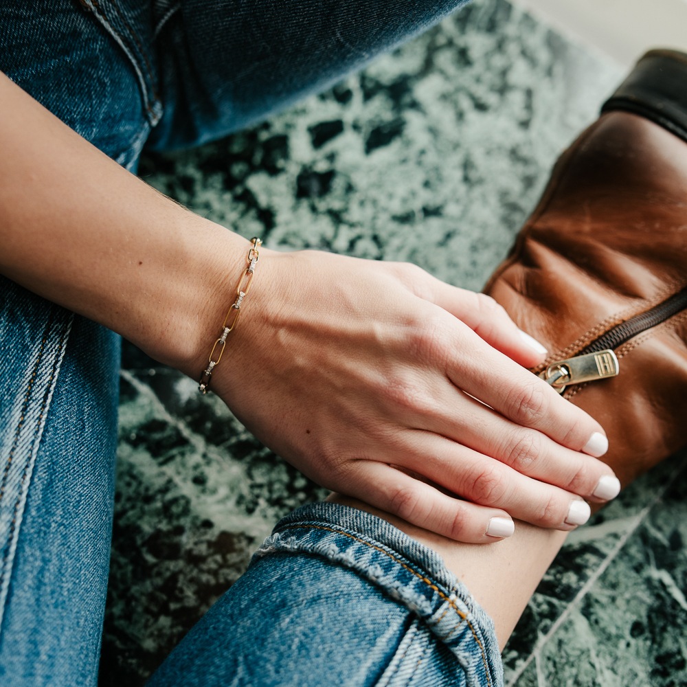 Julie Julsen Armband »925/- Sterling Silber rhodiniert teils vergoldet Zirkonia«