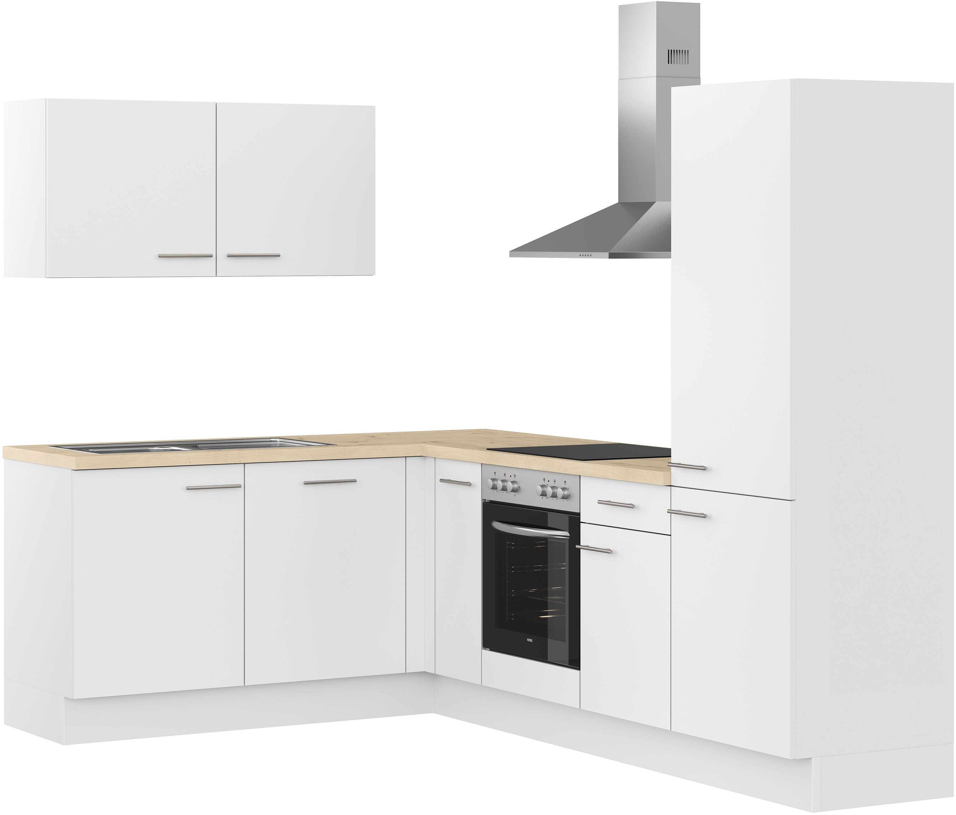 IMPULS KÜCHEN ""Tirana", Ausrichtung wählbar, Schubkästen mit Soft-Close" vormontiert, wahlweise mit E-Geräten, mit Vollauszug, Breite 265/185cm