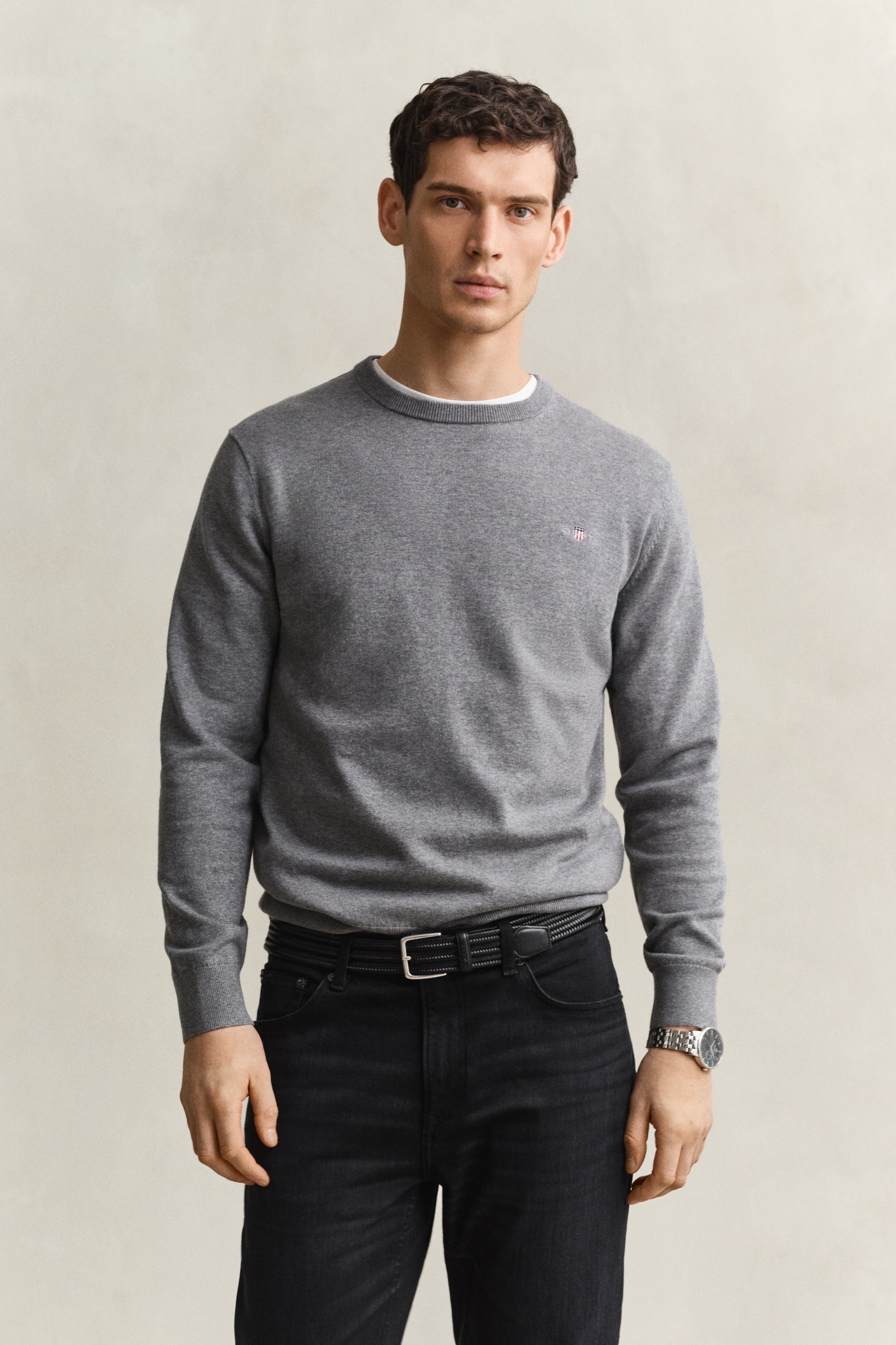 Gant "CLASSIC COTTON" Regular fit mit Rundhalsausschnitt