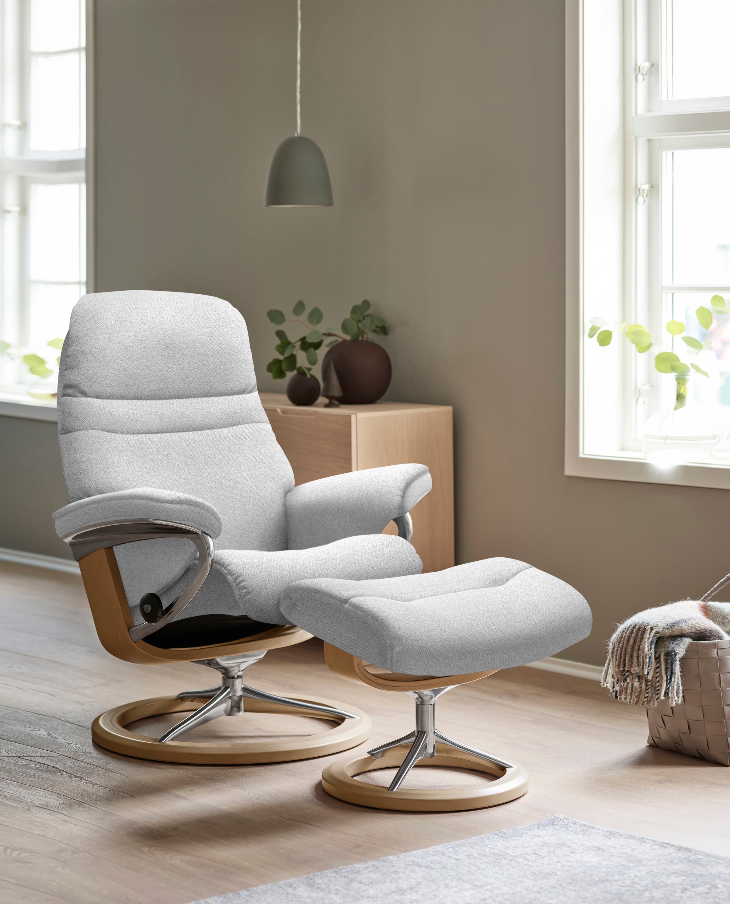 Stressless® Fußhocker »Sunrise«, mit Signature Base, Gestell Eiche