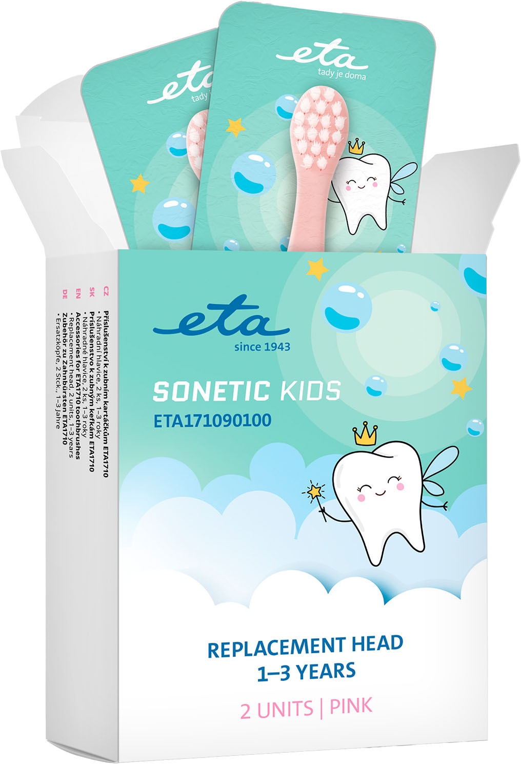 eta Aufsteckbürsten »Sonetic Kids« Geeignet für Kinder im Alter von 1 bis 3 Jahren