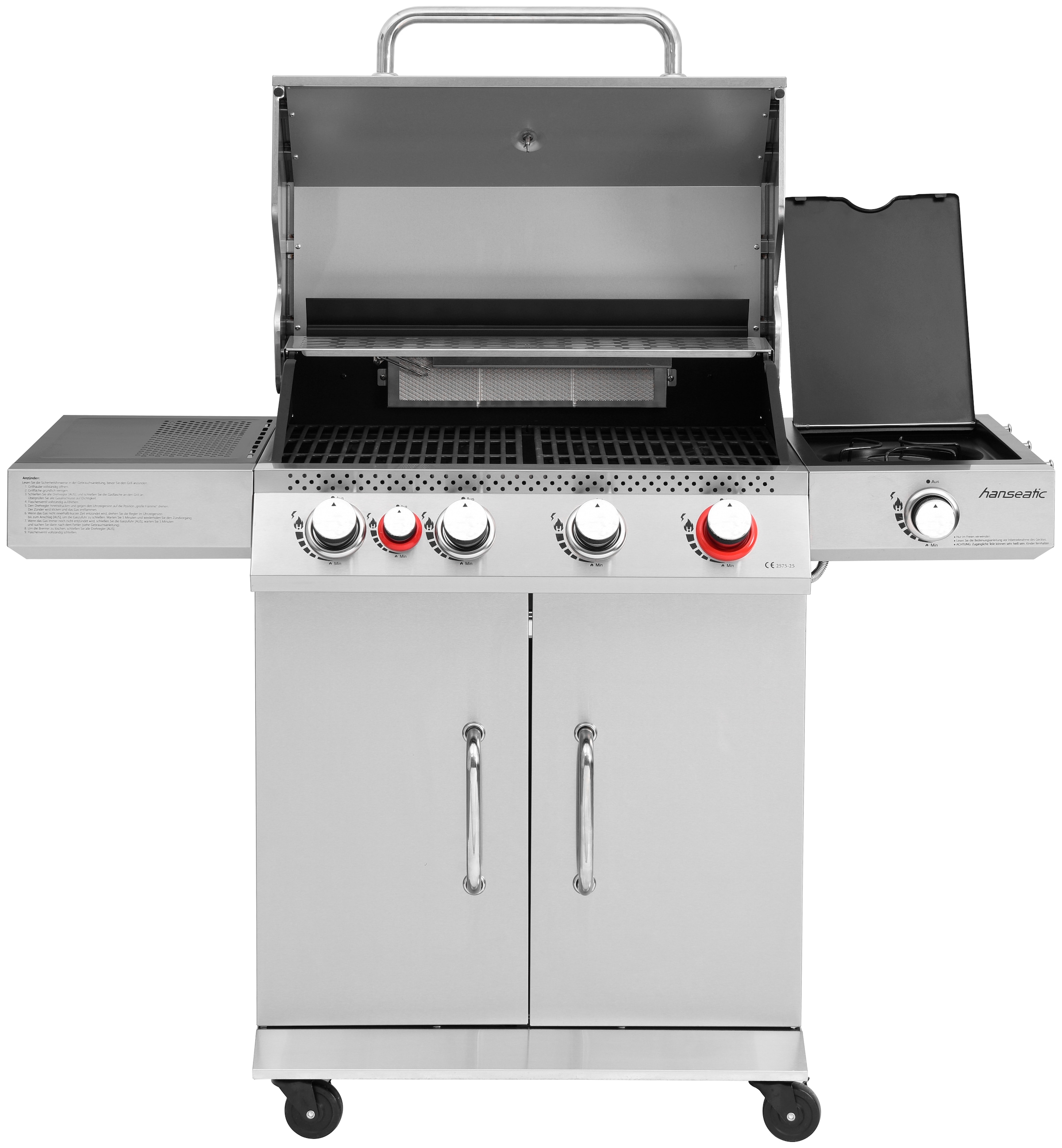 Hanseatic Gasgrill »Memphis«, BxTxH: 133x61x113,6 cm, 19 kW Gesamtleistung