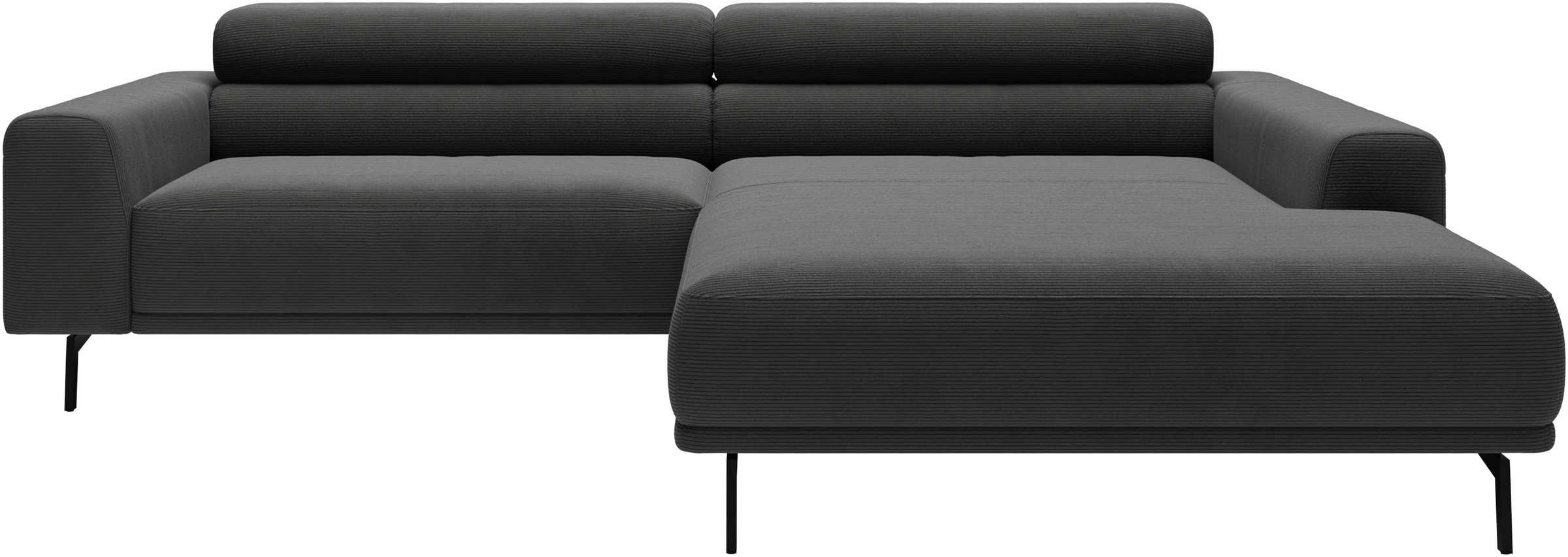 SCHÖNER WOHNEN-Kollektion "Tossa, Modernes Design trifft smarte Funktione, Breite 258 cm" Motorischer Sitzvorzug, Kopfteil-Funktion & Saugroboter-Höhe