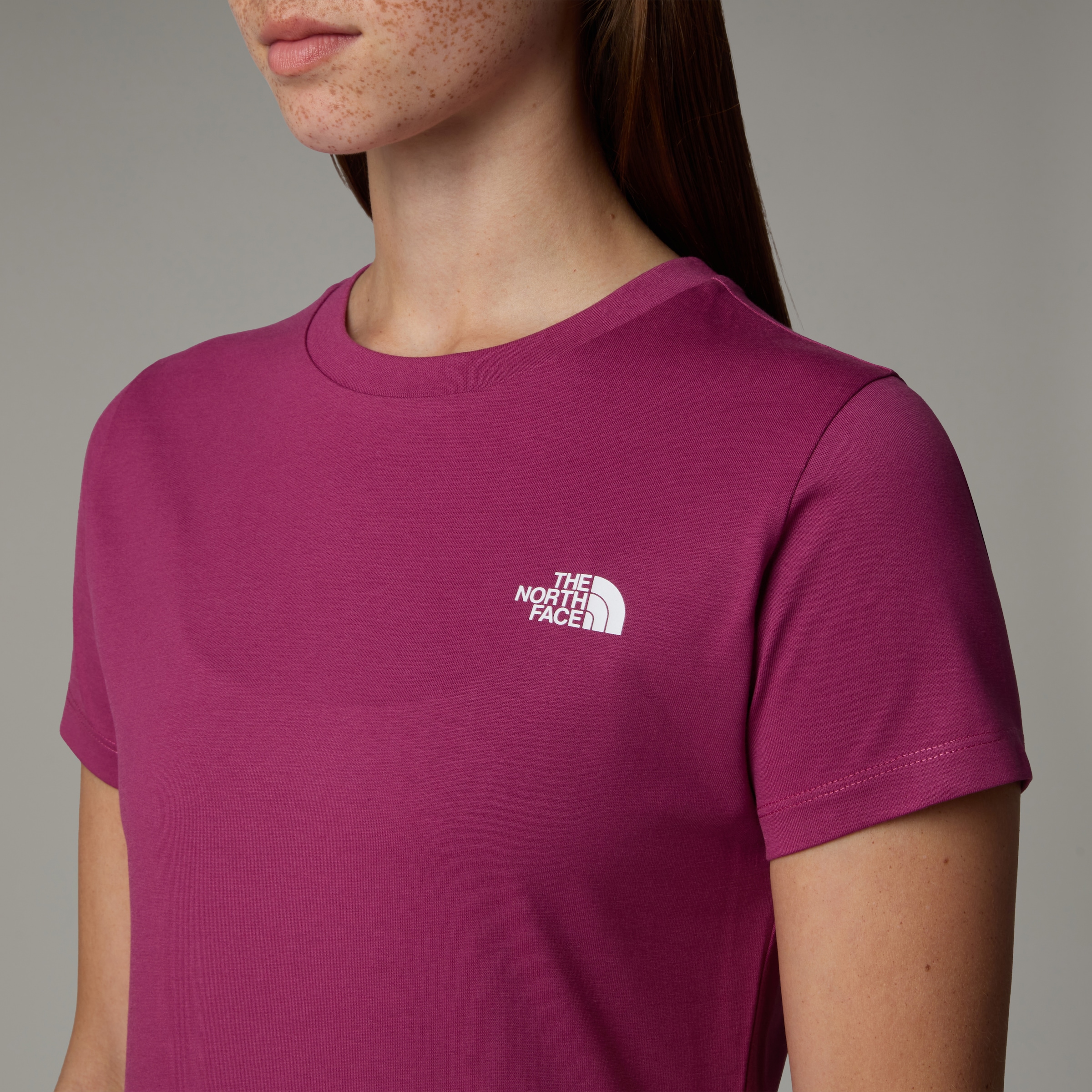 The North Face T-Shirt »W S/S SIMPLE DOME SLIM TEE«, (1 tlg.)