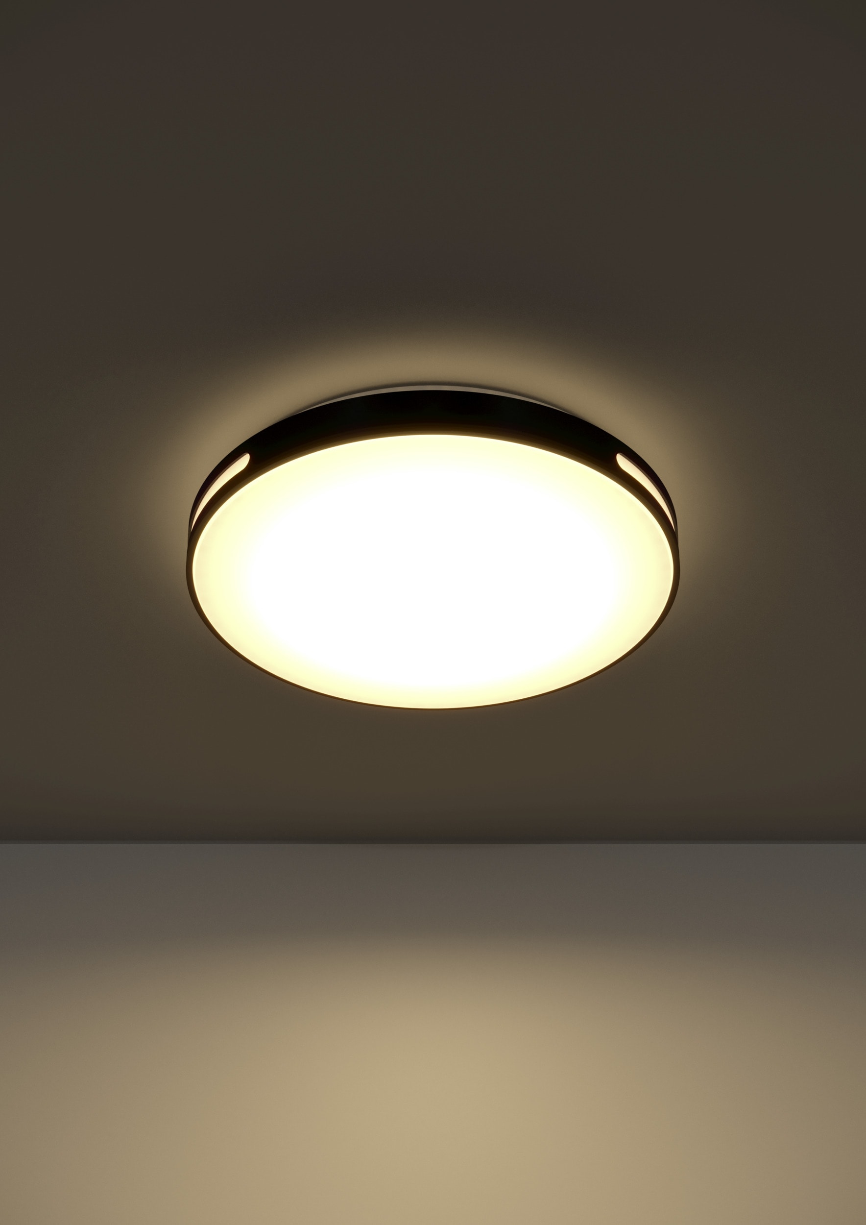 EGLO LED Deckenleuchte »MONTEGRANARO-Z Deckenlampe, Disco-Modus, ZigBee 3.0, Wohnzimmerlampe« LED-Modul 1 Stk. RGB | warmweiß - kaltweiß Fernbedienung inkl., App / Sprachsteuerung Alexa, H:7,7cm x D:39,4 cm