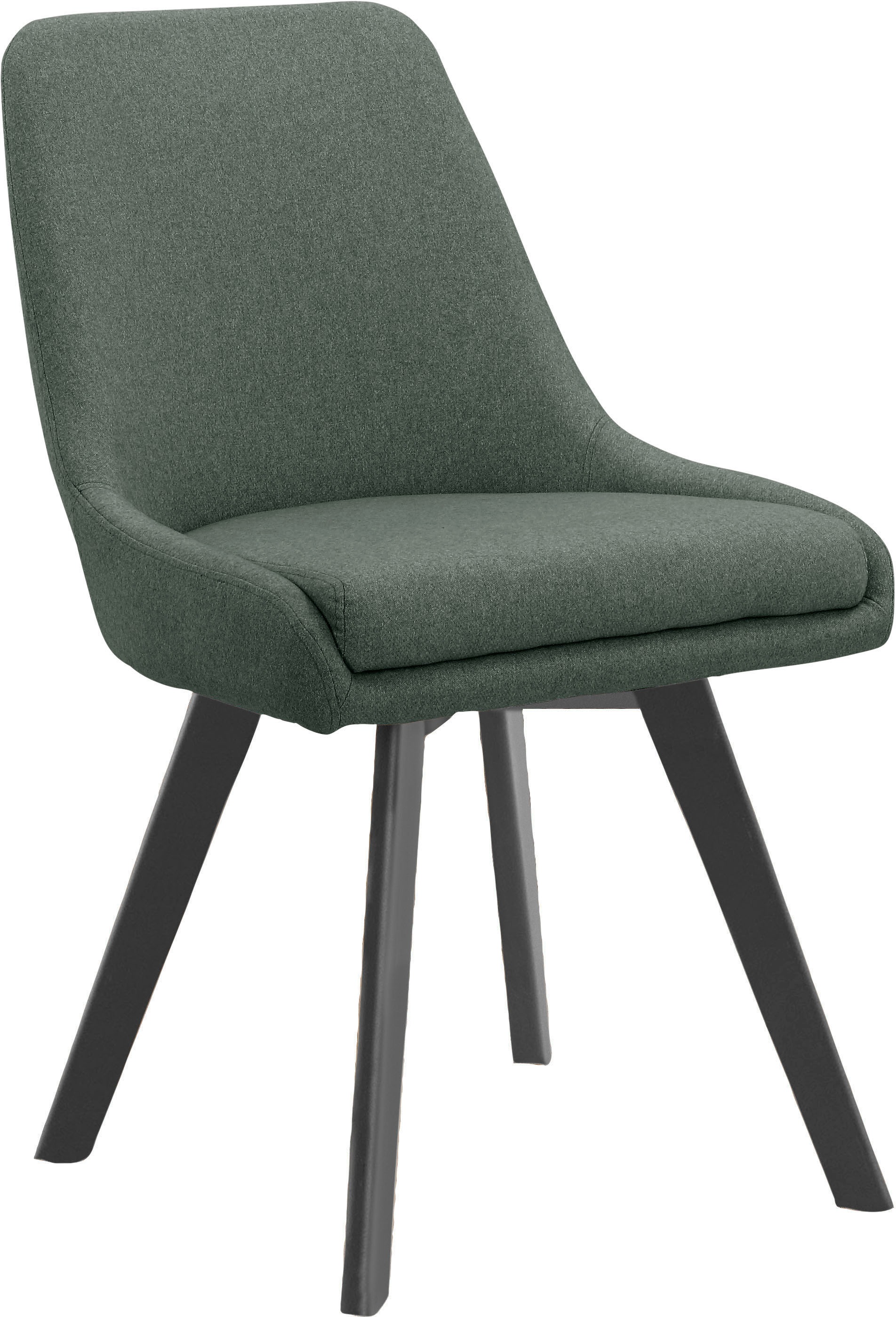 Leonique Esszimmerstuhl »Dilla«, (Set), 2 St., Webstoff, 2er Set, Webstoff Bezug, Beingestell aus Metall, Sitzhöhe 48 cm