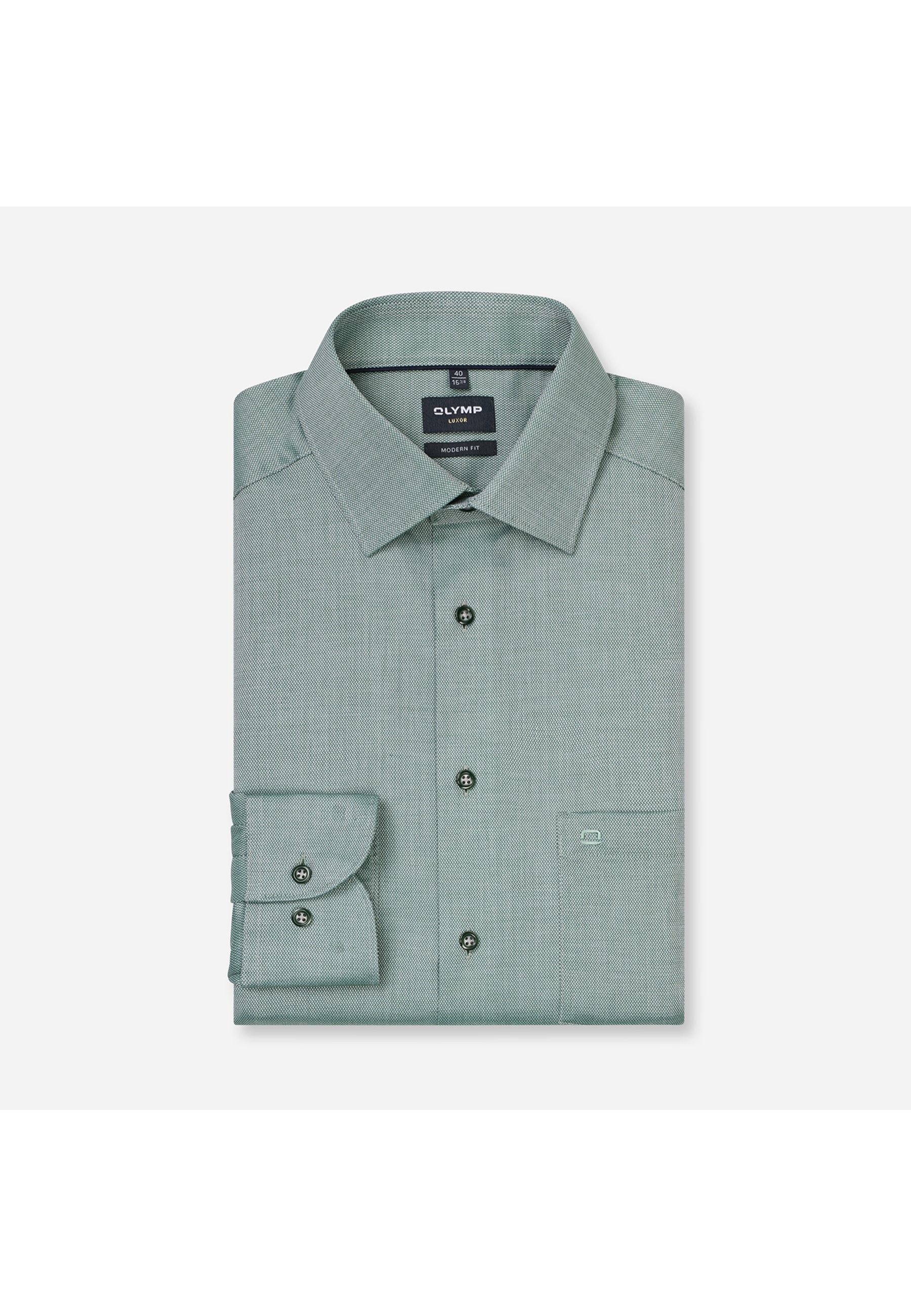 OLYMP Luxor Business Shirt Green 46 3