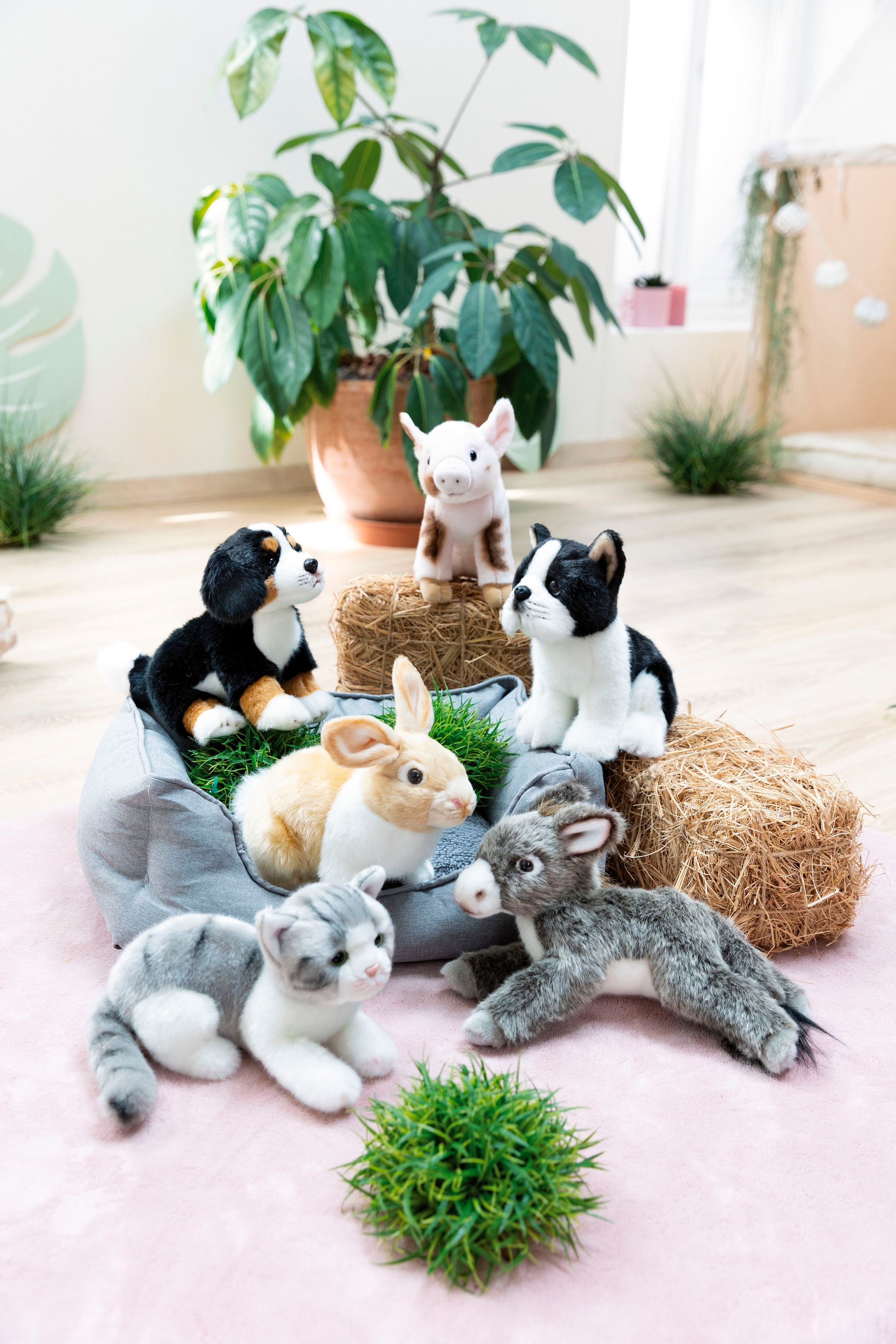 Nici Kuscheltier »Lifelike, Hund Berner Sennenhund, 20 cm«, enthält recyceltes Material (Global Recycled Standard)