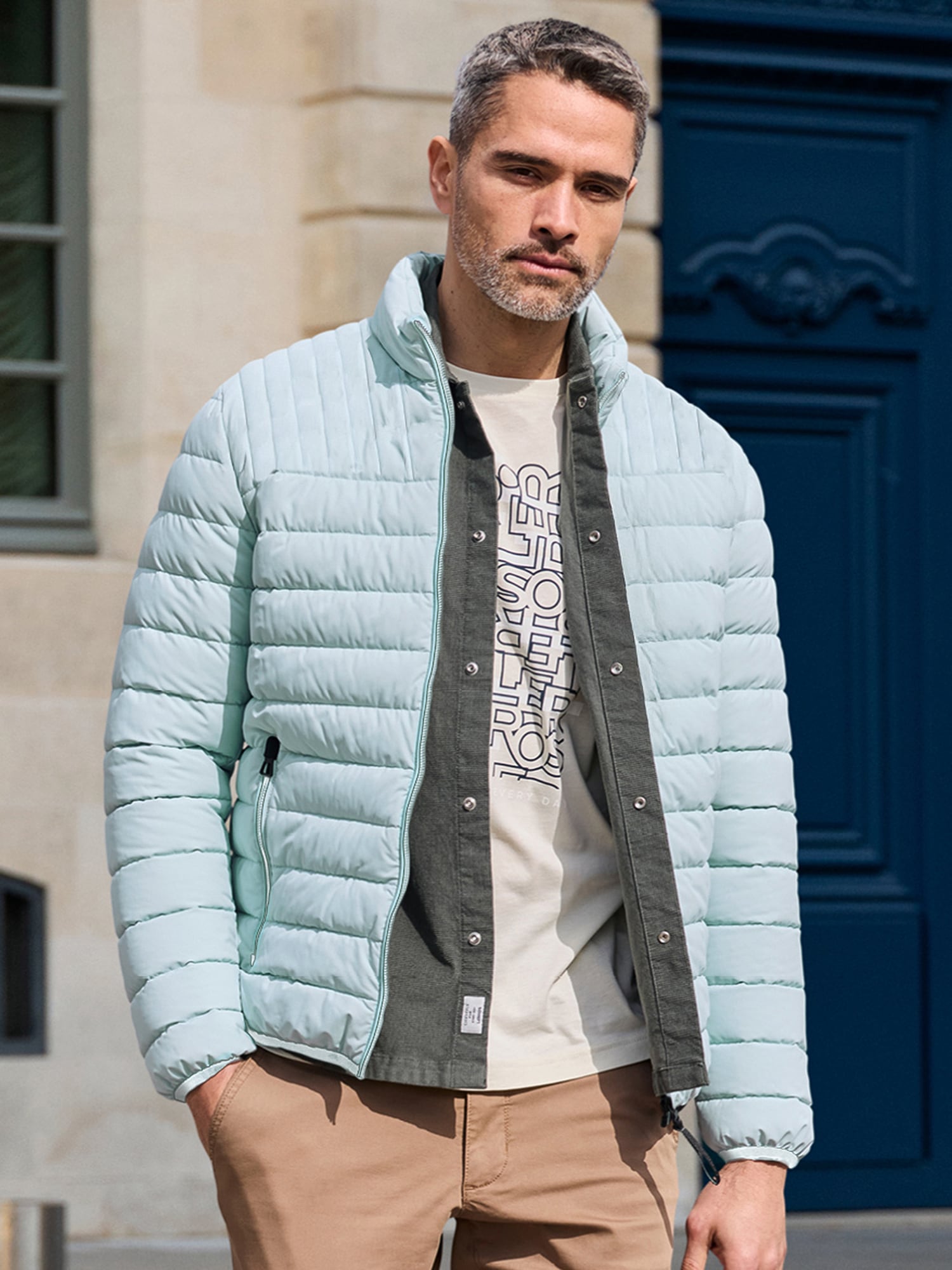 LERROS Steppjacke "LERROS Leichter Herren Steppblouson" ohne Kapuze Keine A günstig online kaufen