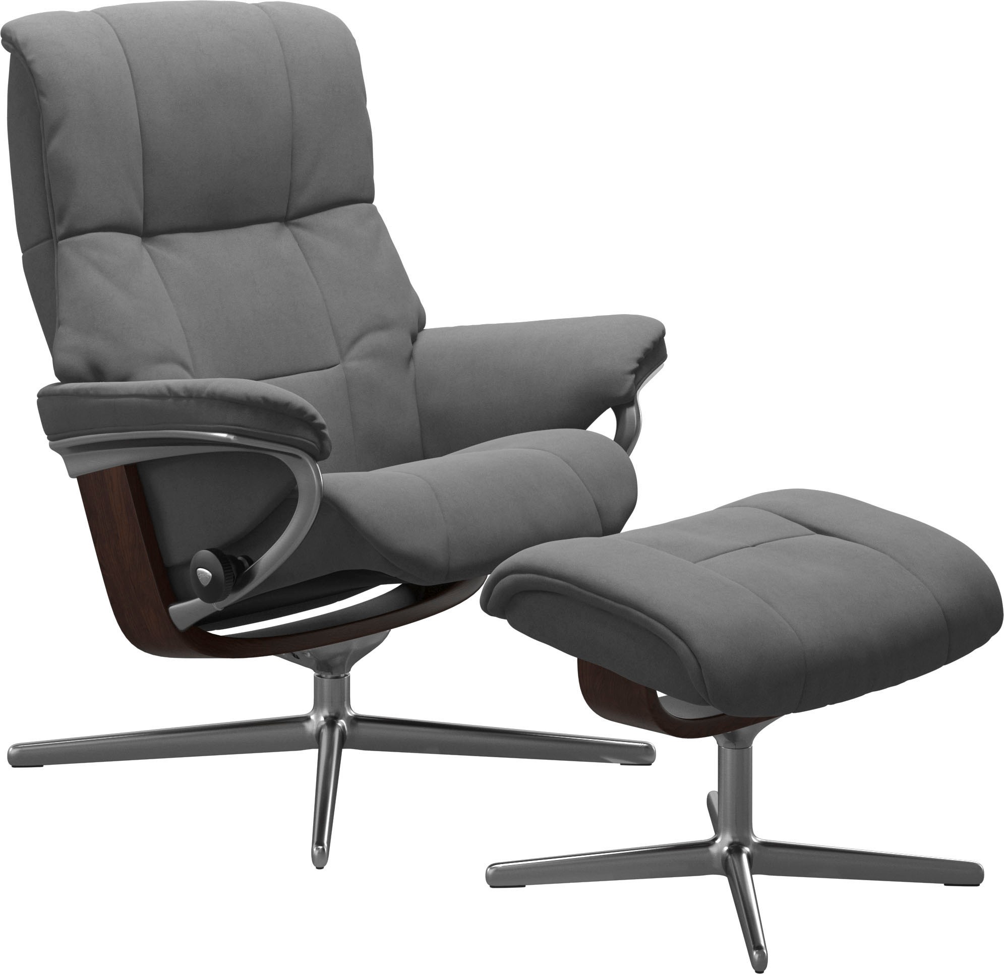 Stressless® Fußhocker »Mayfair«, mit Cross Base, Größe S, M & L, Holzakzent Braun