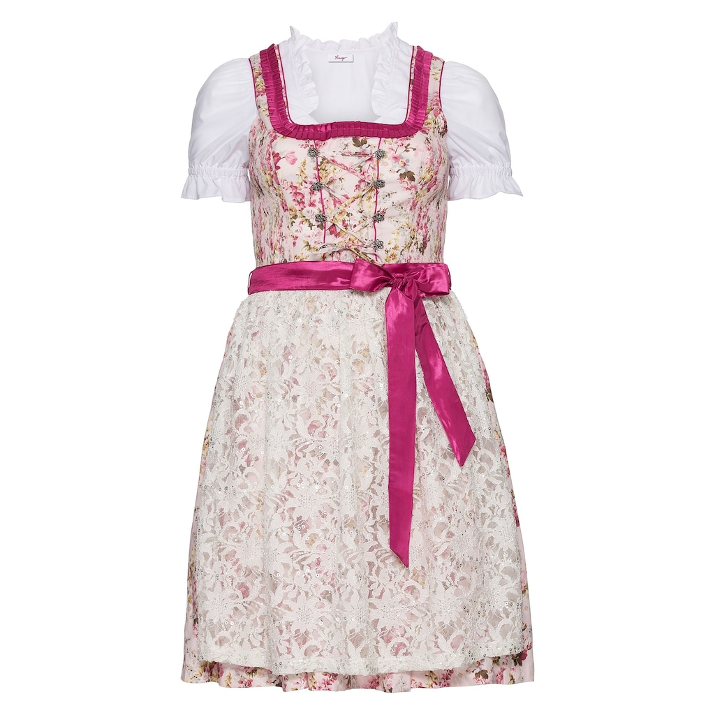 Sheego Dirndl »Große Größen«, mit Schürze und Bluse 3tlg.