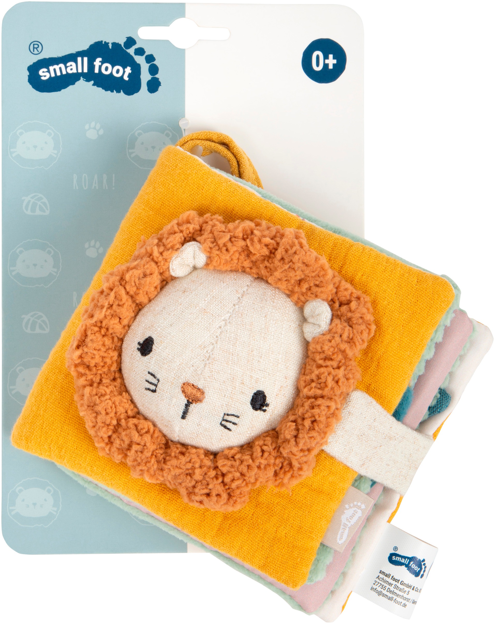 Small Foot Greifspielzeug »Little Lion Hängefigur und Fühlbuch«