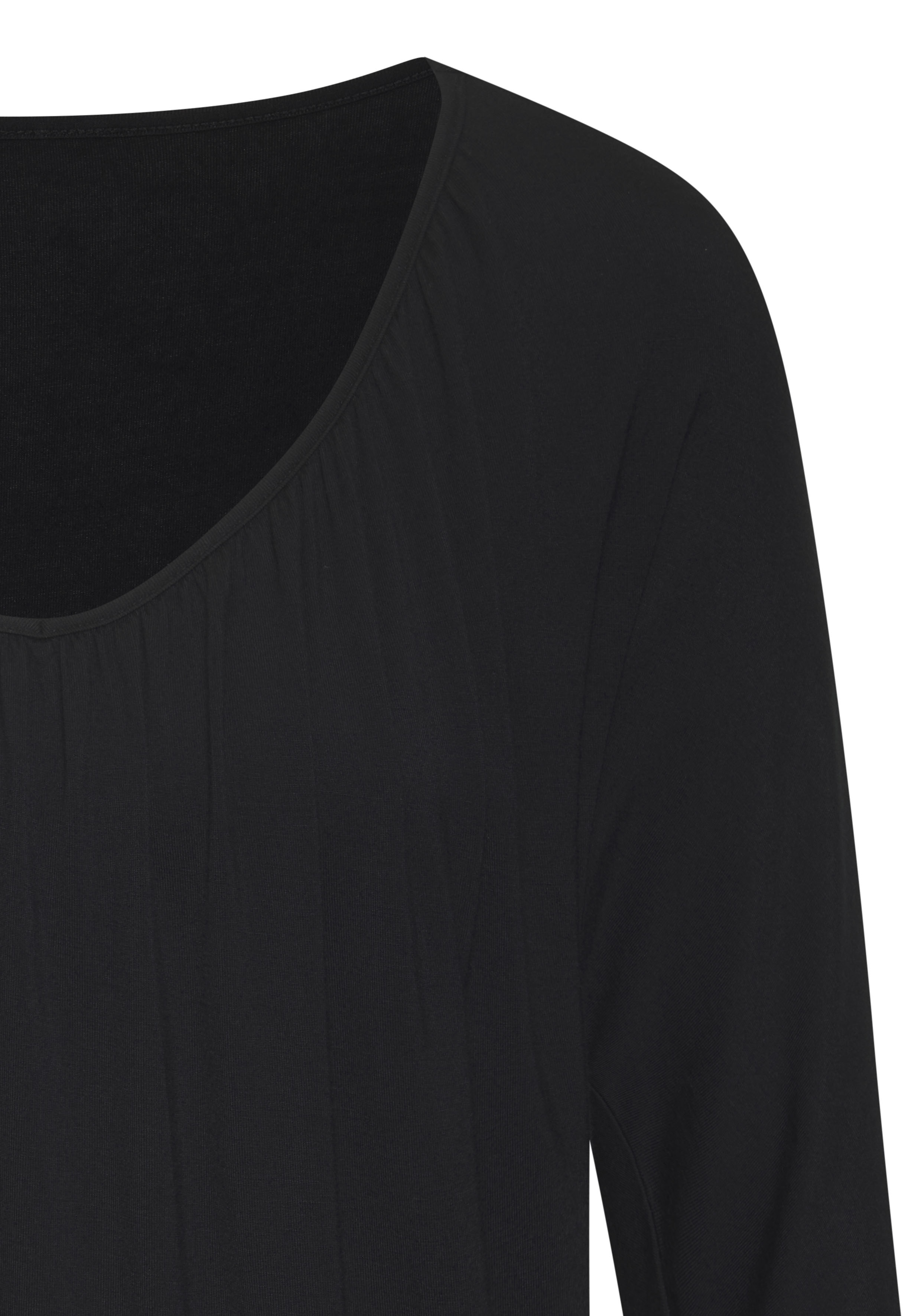 Thumbnail - LASCANA 3/4-Arm-Shirt "mit zarter Raffung am Ausschnitt", aus weichem Viskose-Stretch