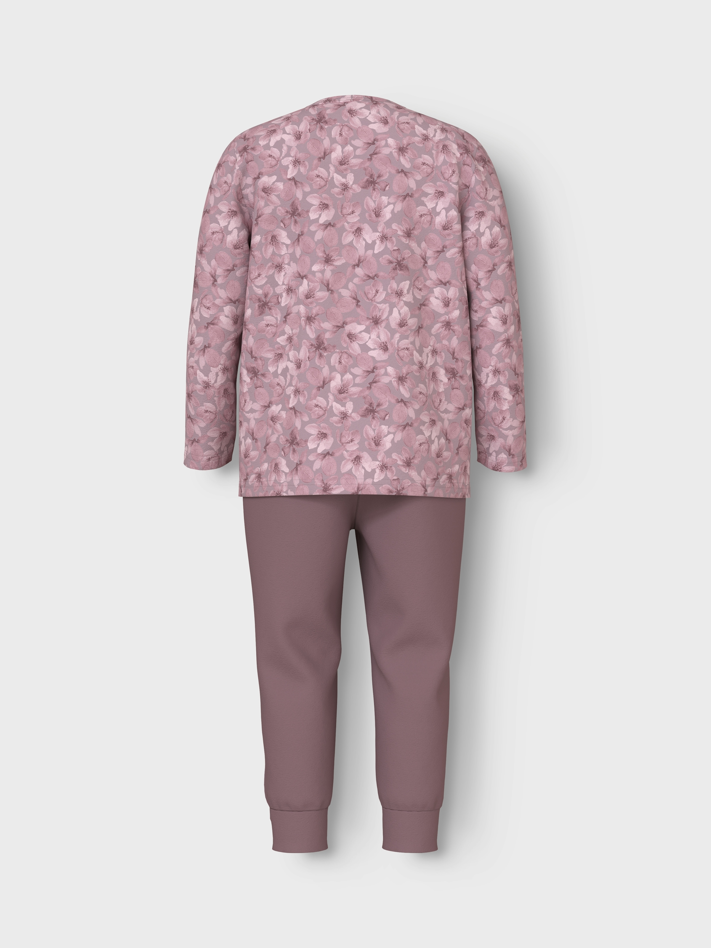 Name It Schlafanzug »NMFNIGHTSET MAUVE FLOWER NOOS«, (Set)