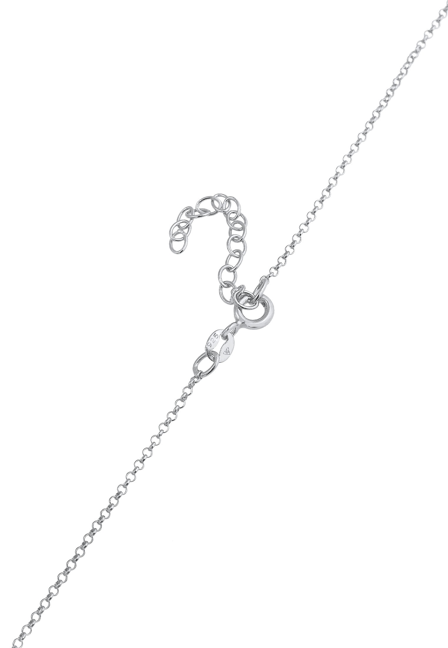 Elli Choker »Halskette Choker Zirkonia Solitär Zart 925 Silber«