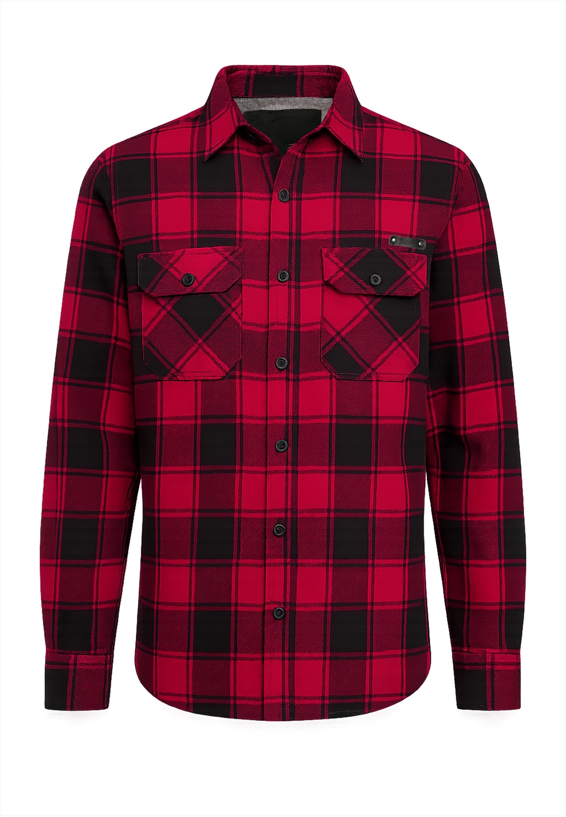 Brandit Langarmhemd "Brandit Herren Checked Shirt" 1 Stk. günstig online kaufen