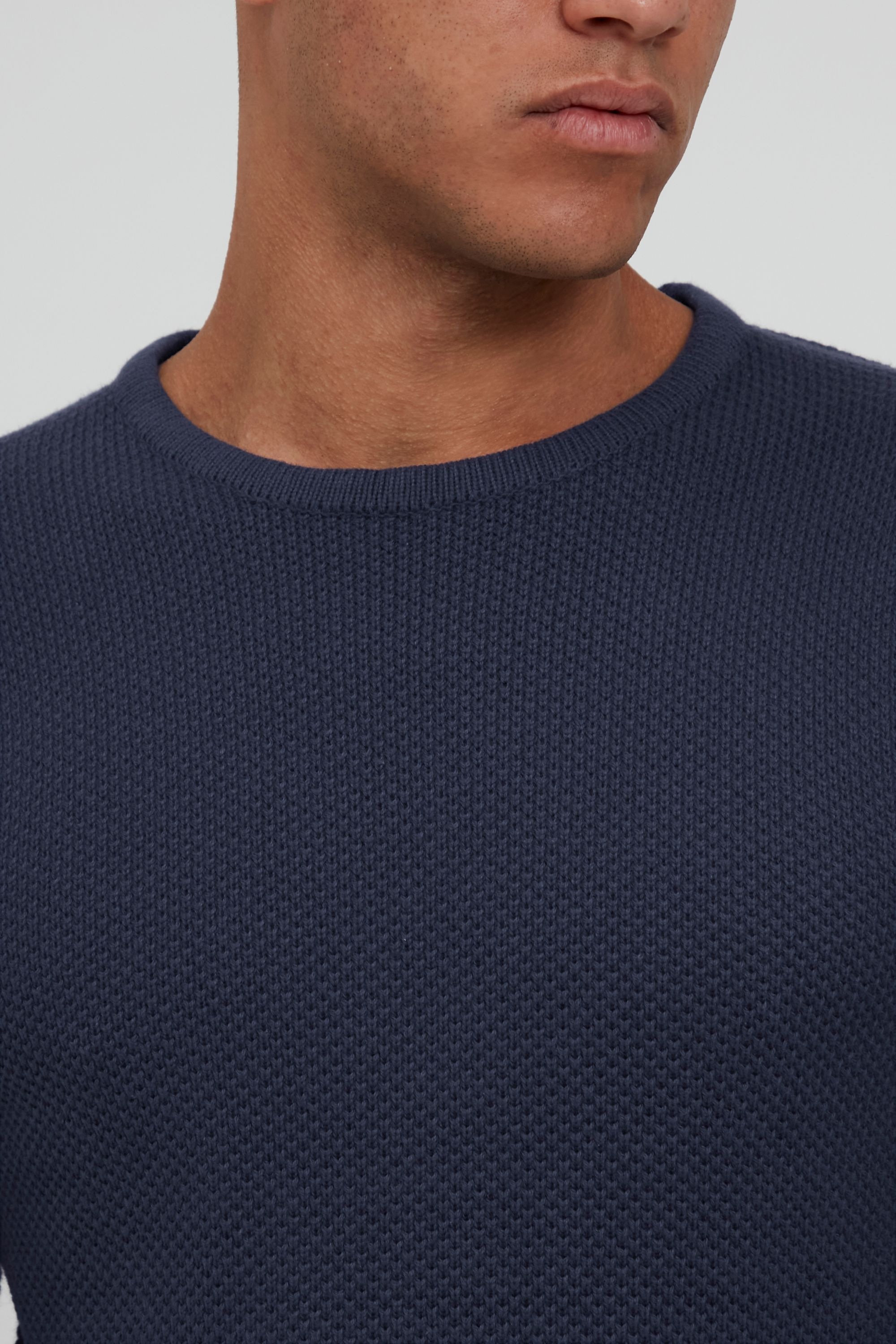 Blend Strickpullover »BHAlfons« Stilvoller Grobstrick-Pullover mit Rundhalsausschnitt