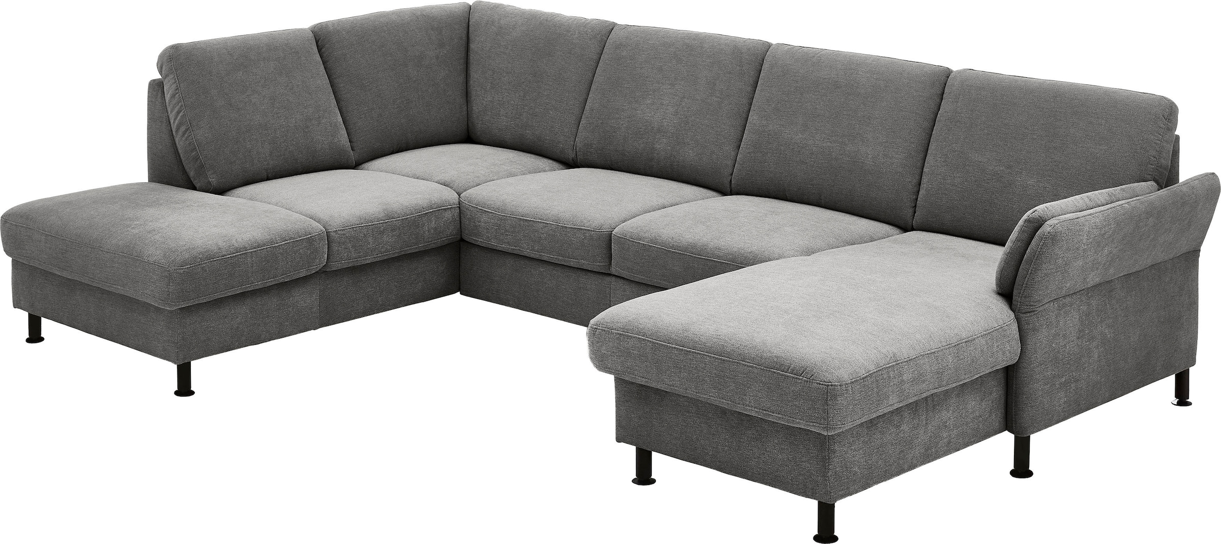 Die PlanBar Wohnlandschaft "ZE-EM18013 U-Form, Breite 305 cm" wahlweise mit Kopfstützen und Liegearmlehne