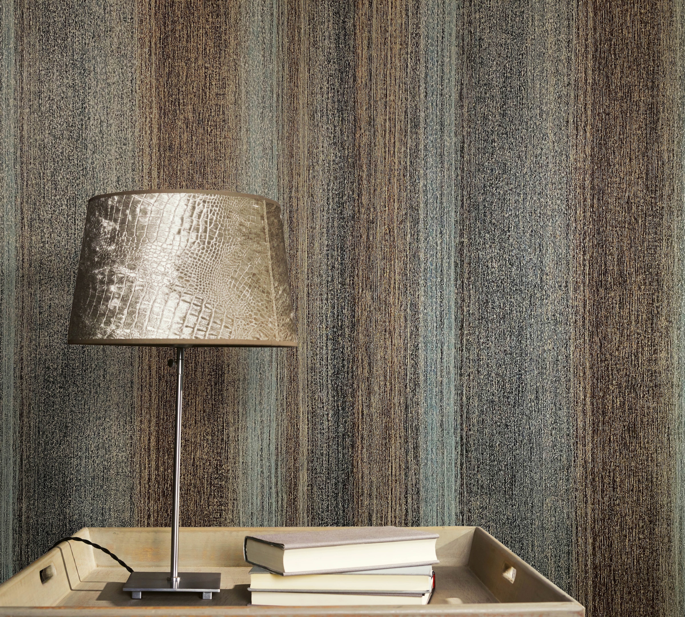 Marburg Vliestapete gestreift moderne Tapete für Wohnzimmer Schlafzimmer Küche