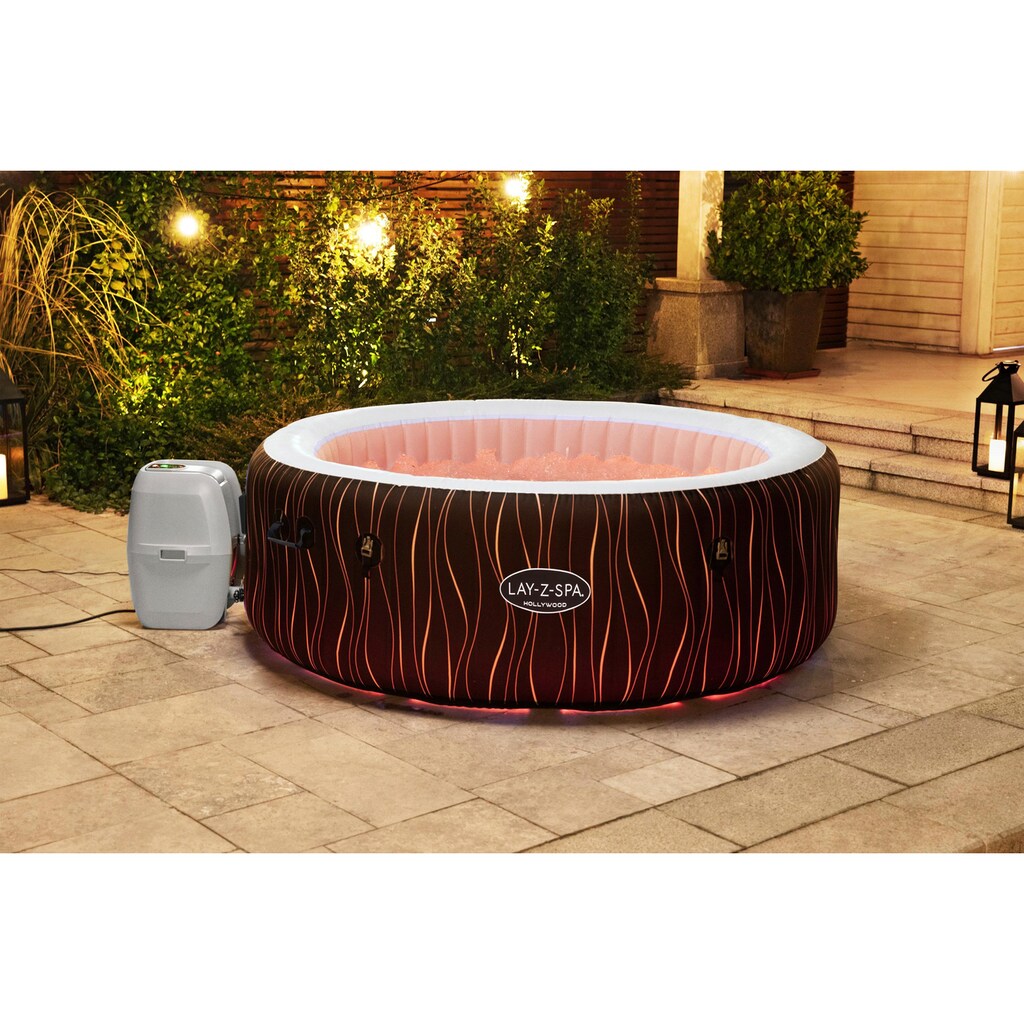 Bestway Whirlpool »LAY-Z-SPA® LED-Hollywood AirJet™«