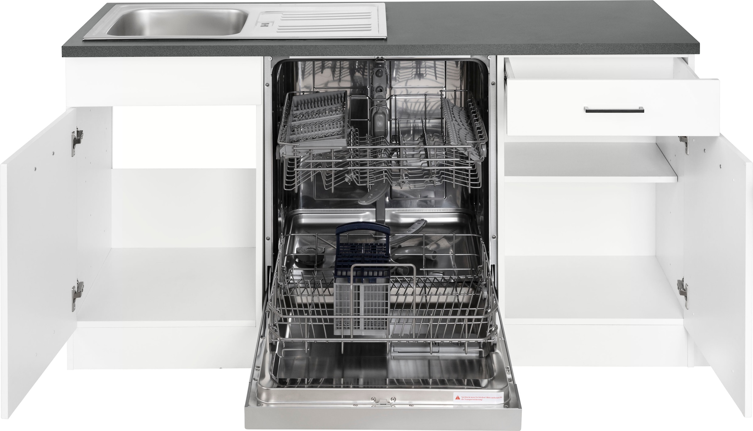 KOCHSTATION Küchenzeile »KS-Trier« mit E-Geräten, Stellbreite 220/330 cm