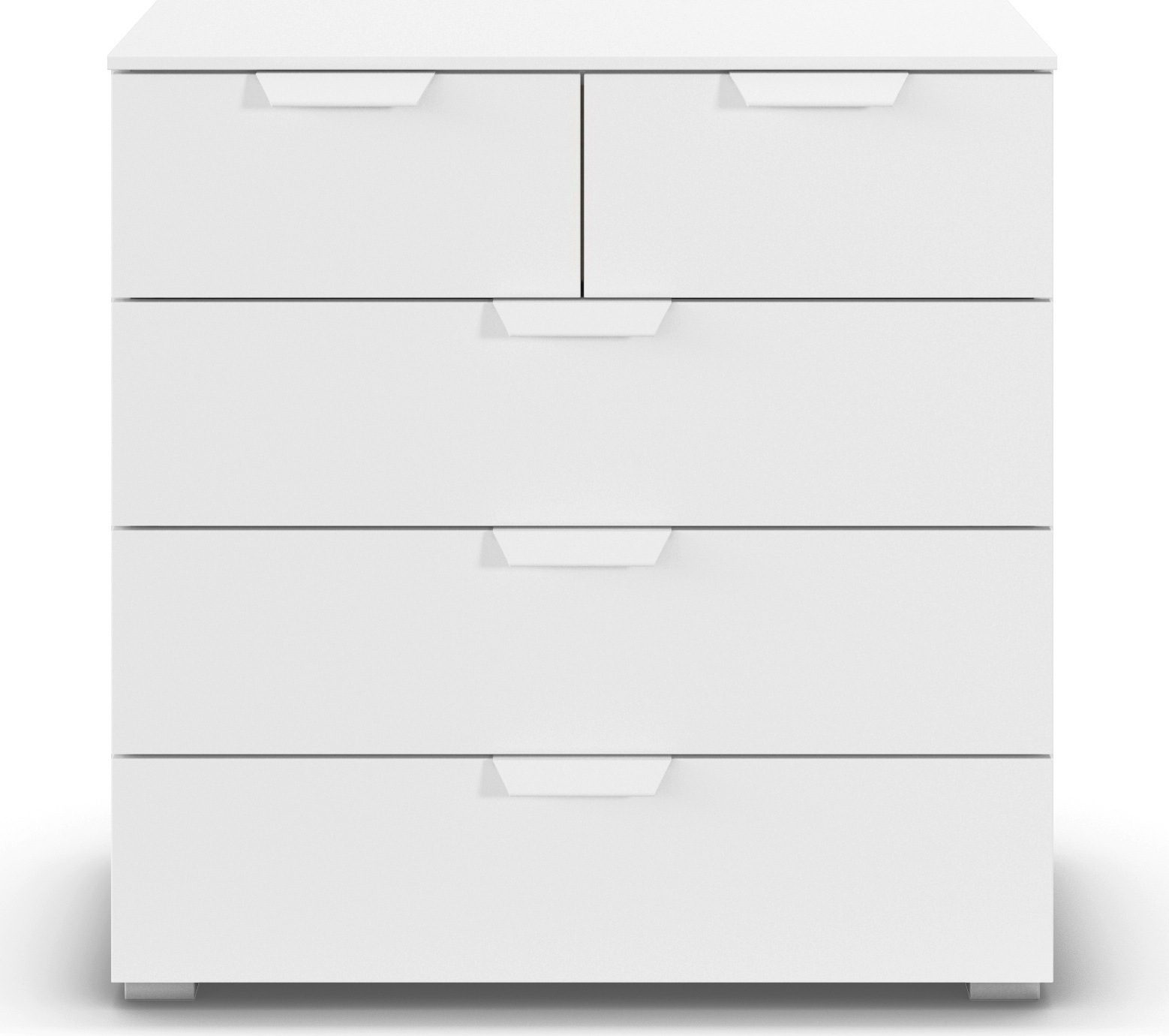 rauch Schubkastenkommode »Sideboard Schubladenkommode COSTA mit farblich passenden Metallgriffen« in 2 Griff-Farben, Breite 80 cm,  fünf praktische und geräumige Schubladen MADE IN GERMANY
